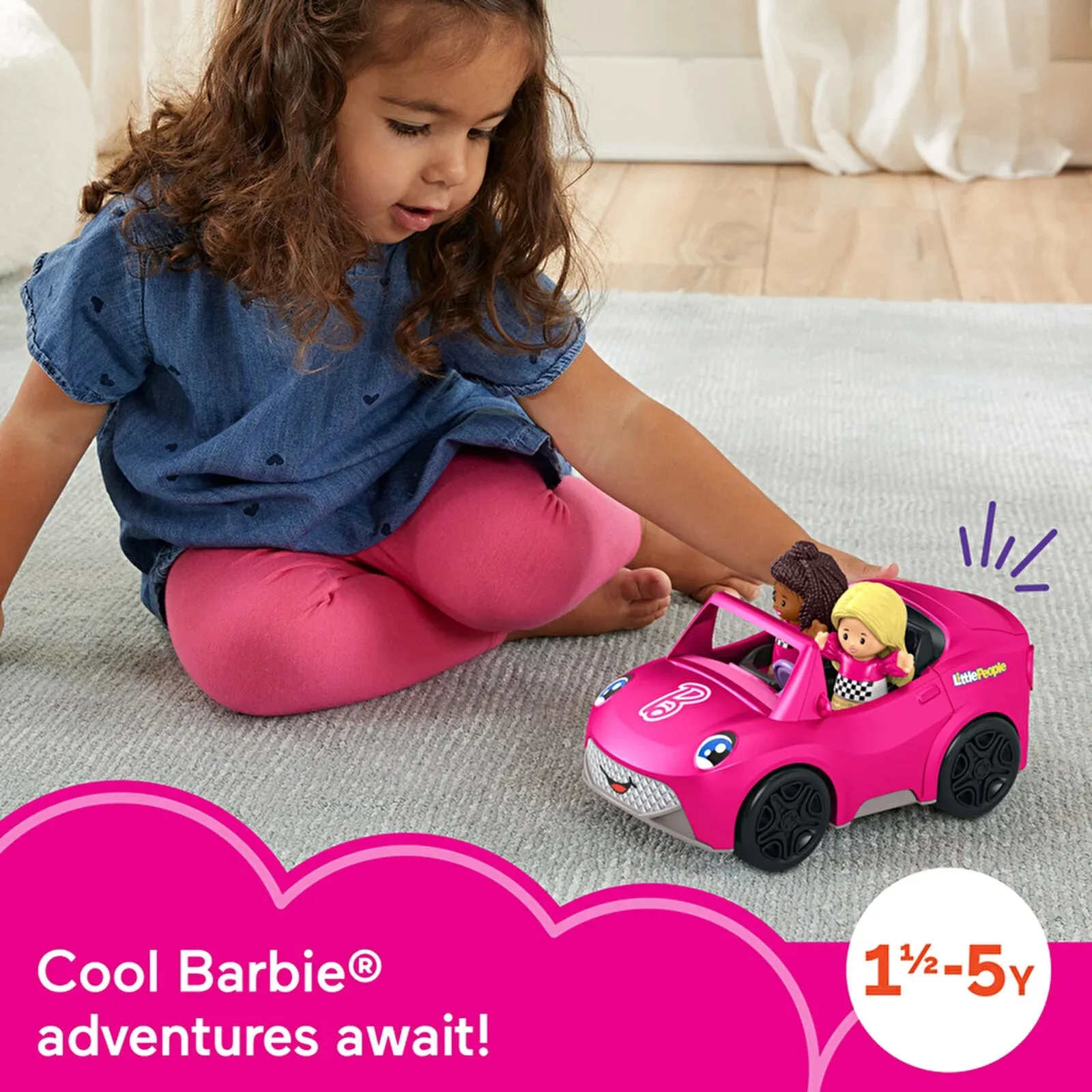 Fisher-Price Little People Barbie Convertible - Image 3