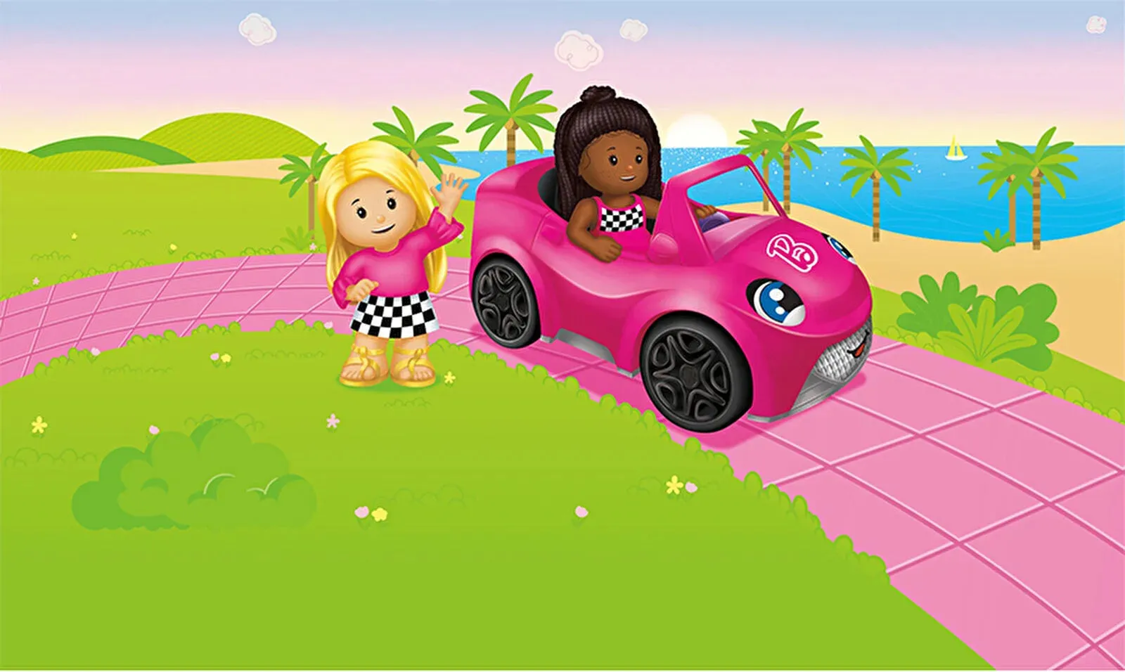 Fisher-Price Little People Barbie Convertible - Image 4