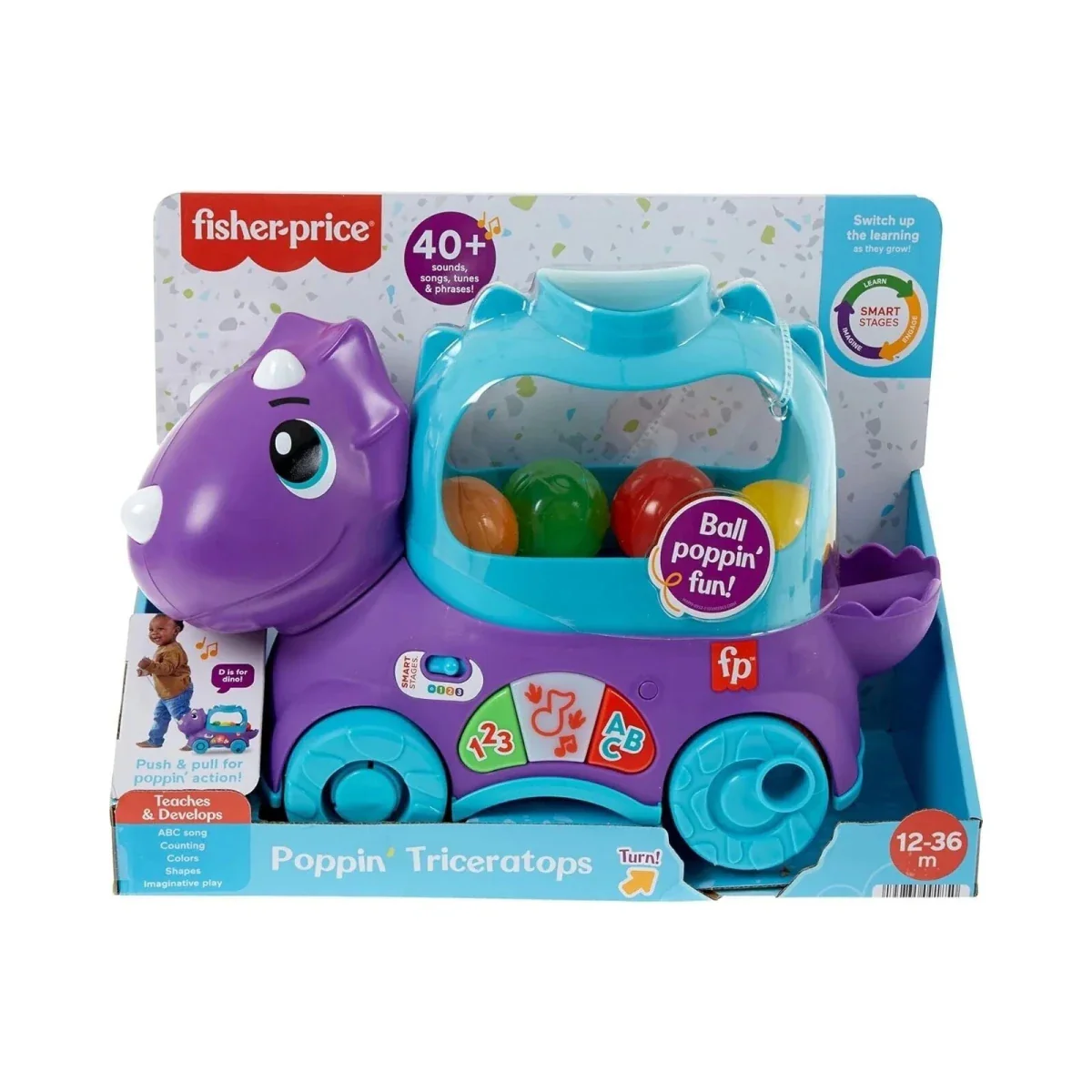 Fisher-Price Poppin Triceratops - Image 5