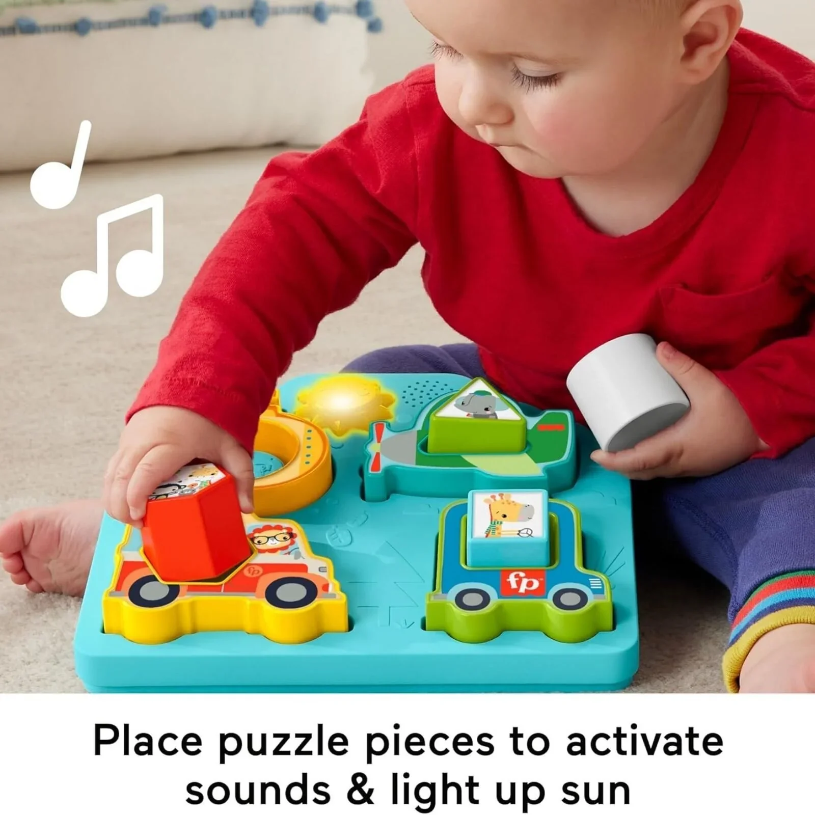 Fisher-Price Shapes & Sounds Vehicle Puzzle Toy - Image 3