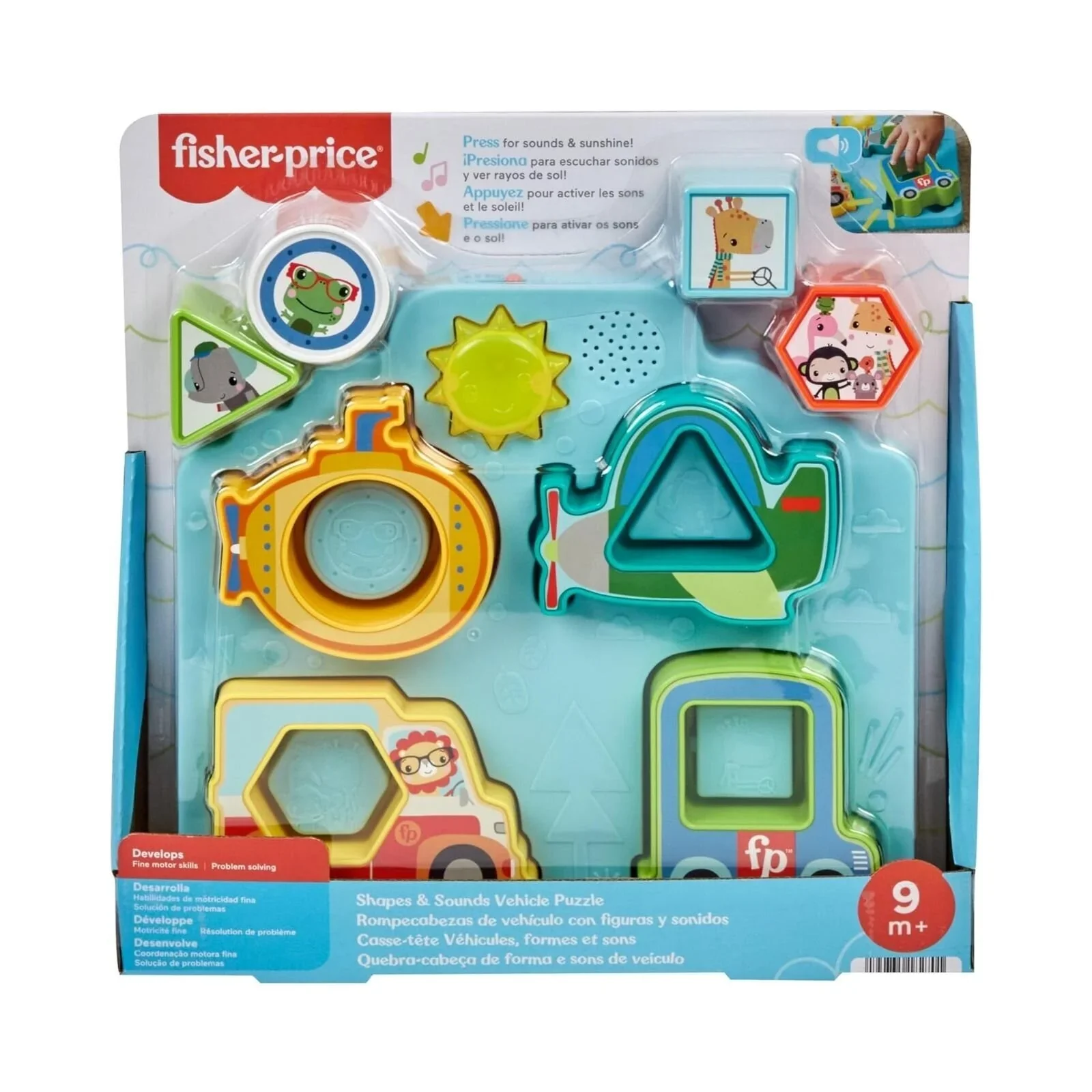 Fisher-Price Shapes & Sounds Vehicle Puzzle Toy - Image 6