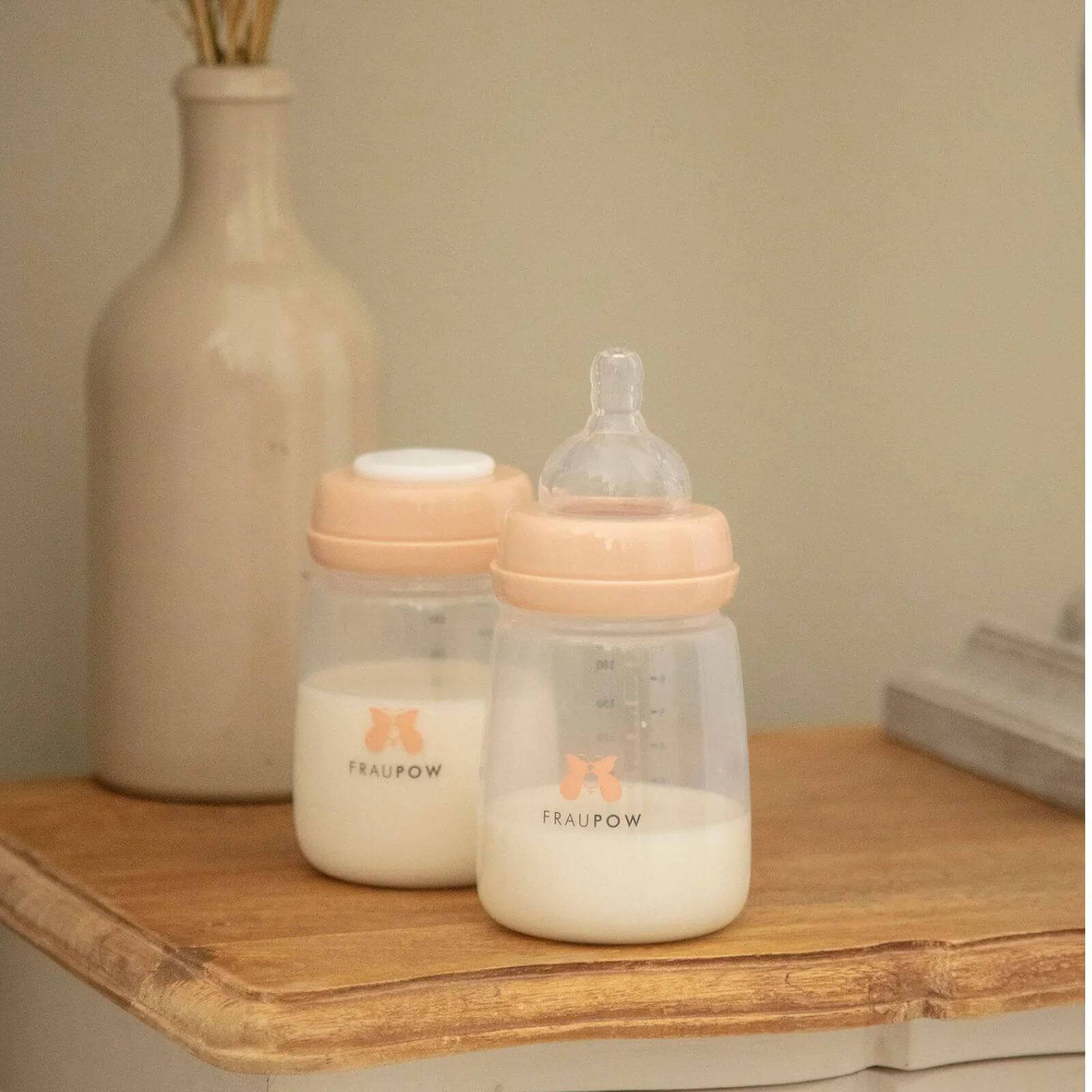 Fraupow Breast Milk Storage & Feeding Bottles 3 Pcs - Image 6
