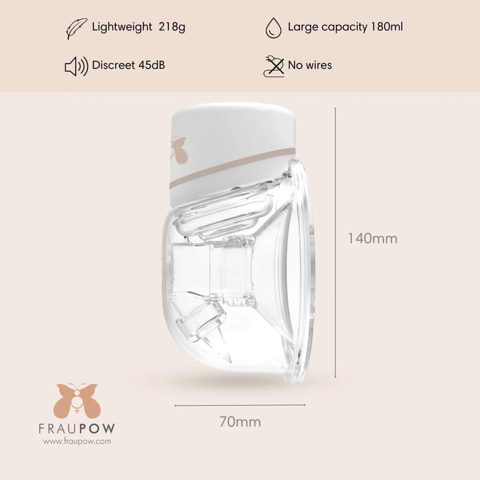 Fraupow Wearable Electric Breast Pump - Image 7