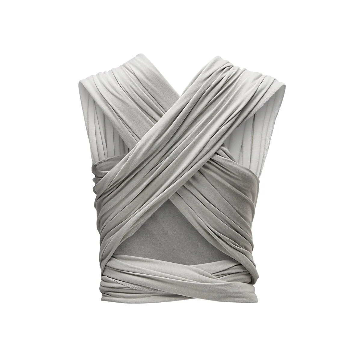 Gaia Carry Stretchy Baby Wrap Organic Cotton - Silver Grey - Image 3