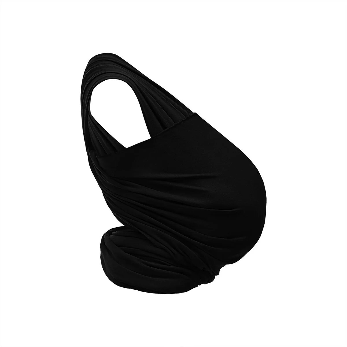 Gaia Carry Stretchy Baby Wrap Pure Tencel - Ebony - Image 3