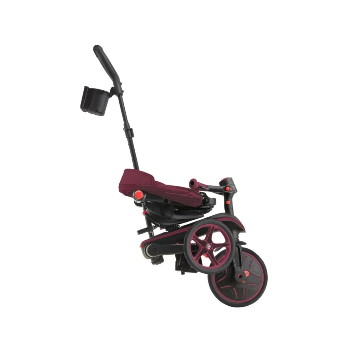 Globber 4-in-1 Explorer Trike Foldable - Burgundy - Image 10