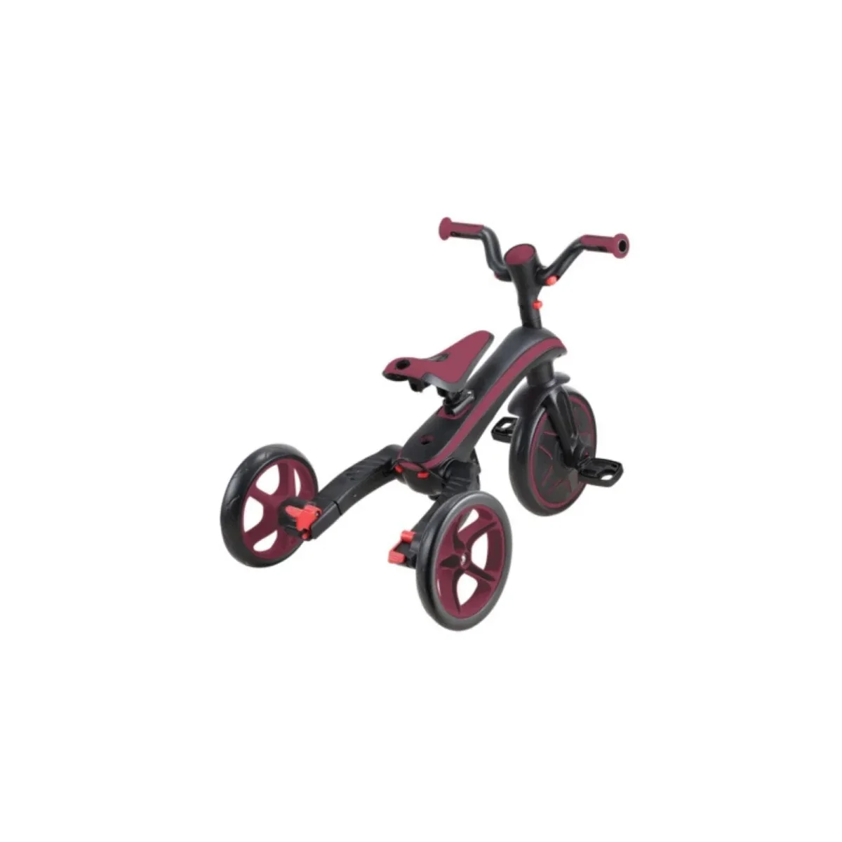 Globber 4-in-1 Explorer Trike Foldable - Burgundy - Image 15