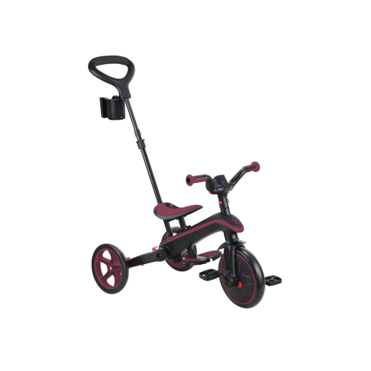 Globber 4-in-1 Explorer Trike Foldable - Burgundy - Image 8