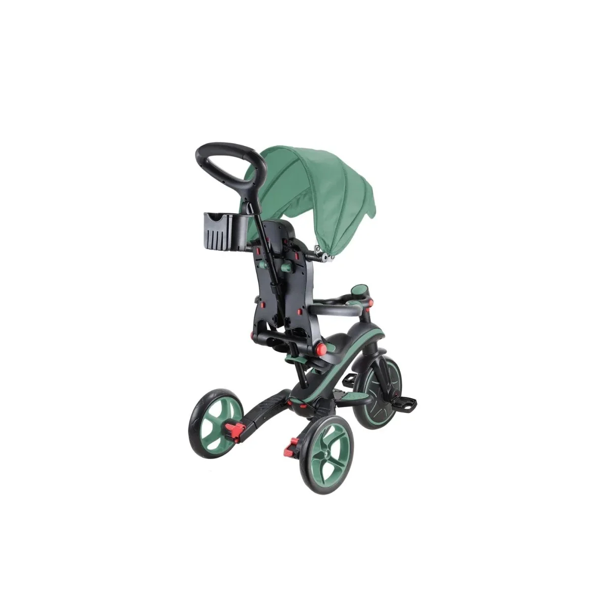 Globber 4-in-1 Explorer Trike Foldable - Olive - Image 6
