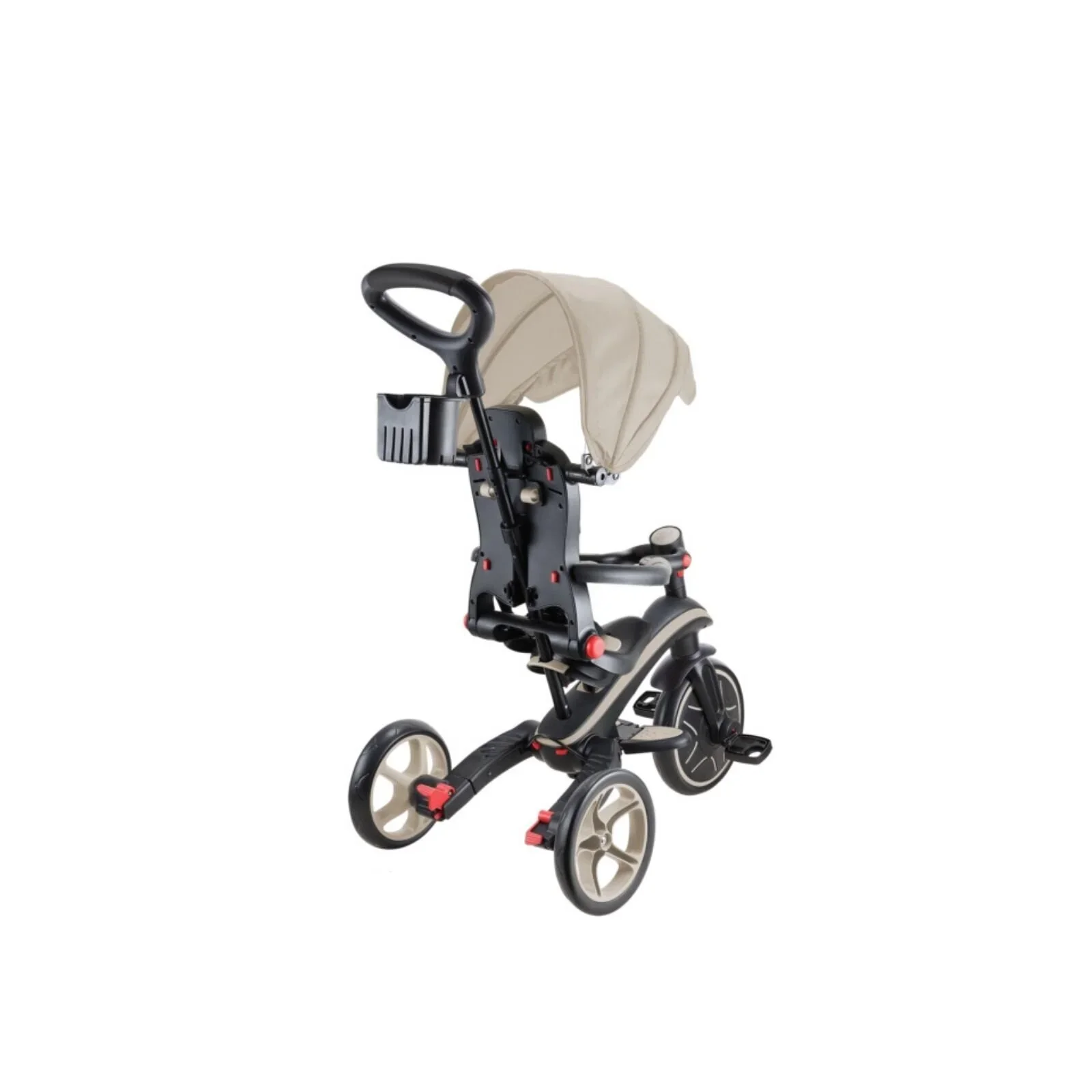 Globber Explorer Trike 4-in-1 Foldable - Taupe - Image 6
