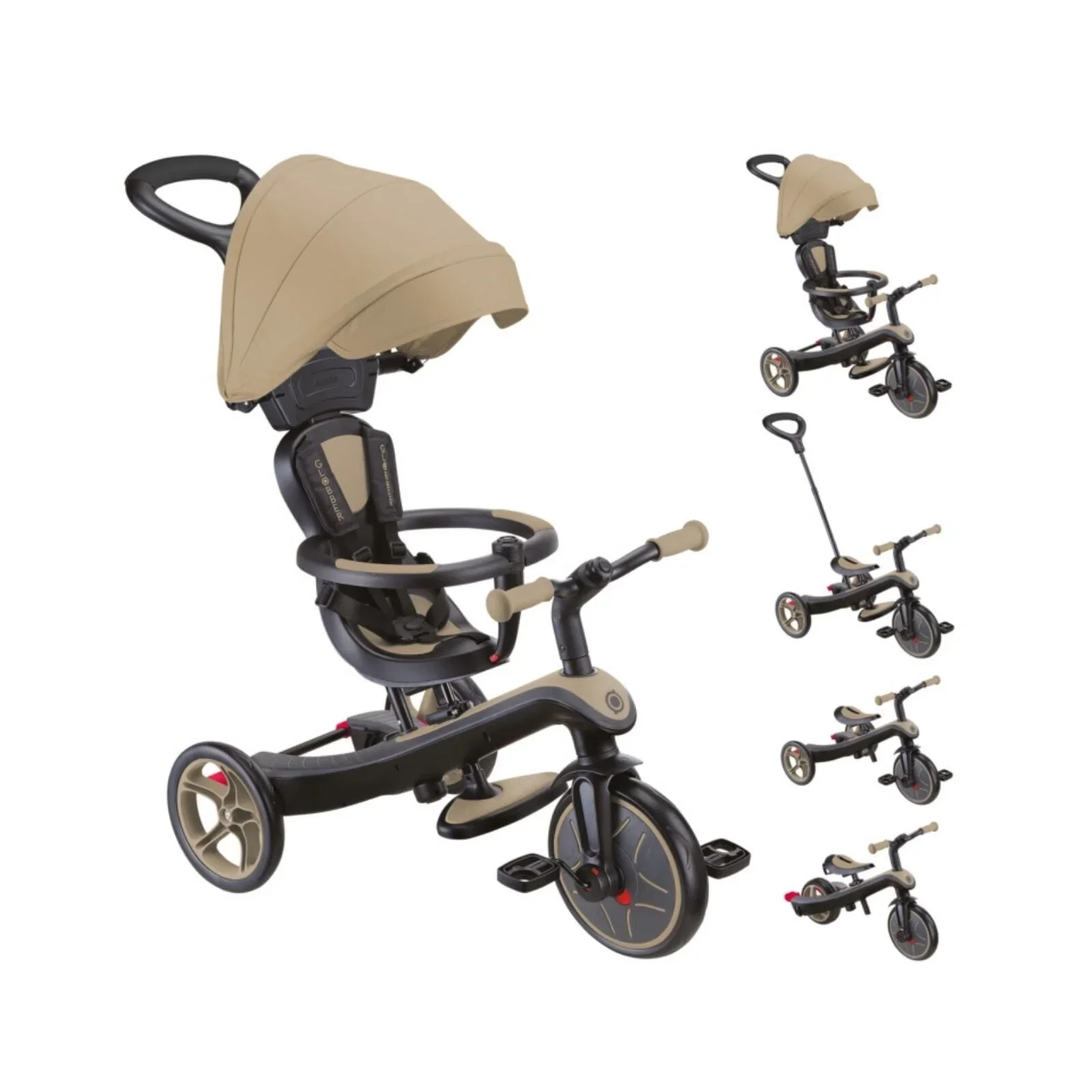 Globber Explorer Trike 4-in-1 - Sand - Image 2