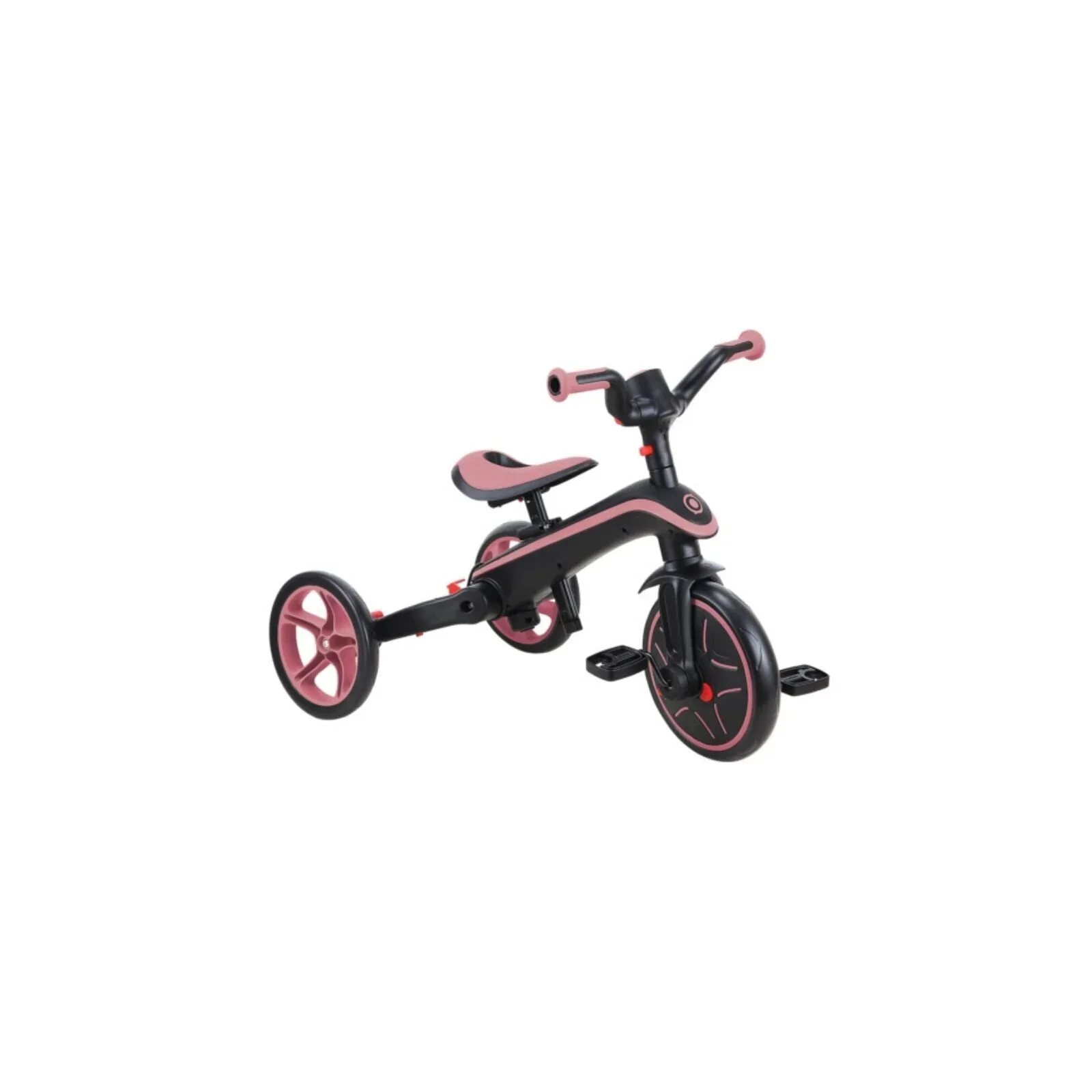 Globber Explorer Trike Foldable 4 in 1 - Deep Pastel Pink - Image 13