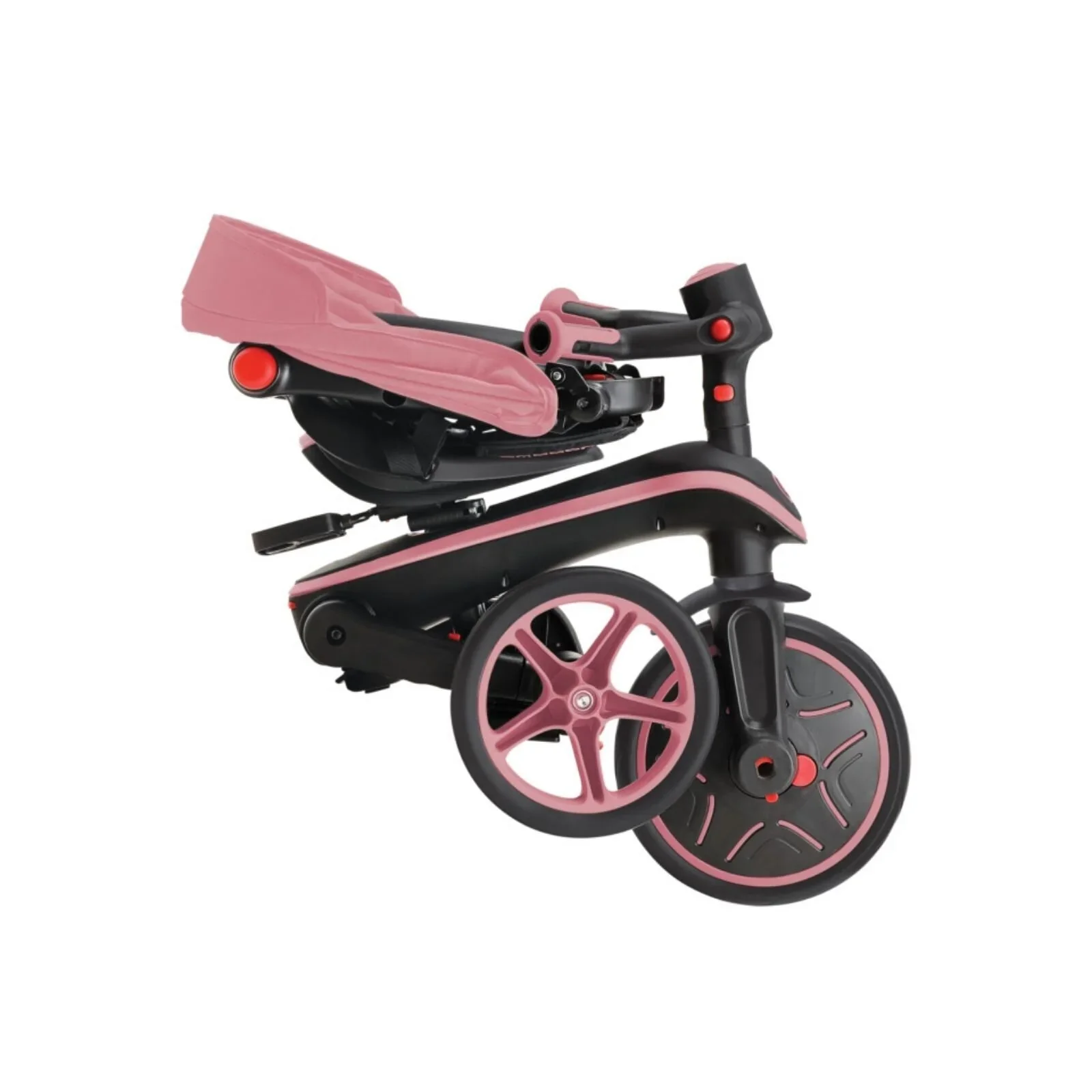 Globber Explorer Trike Foldable 4 in 1 - Deep Pastel Pink - Image 15