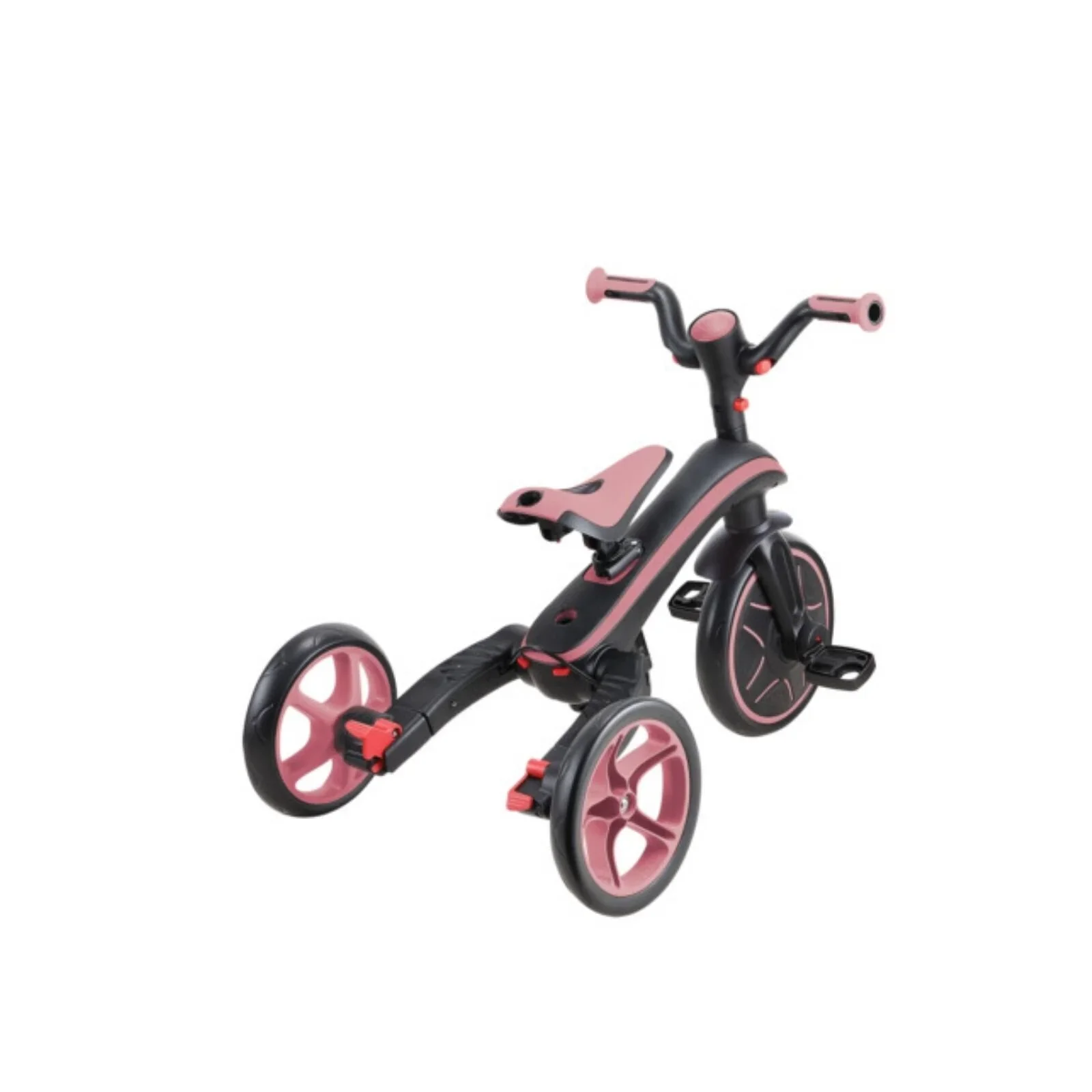 Globber Explorer Trike Foldable 4 in 1 - Deep Pastel Pink - Image 4