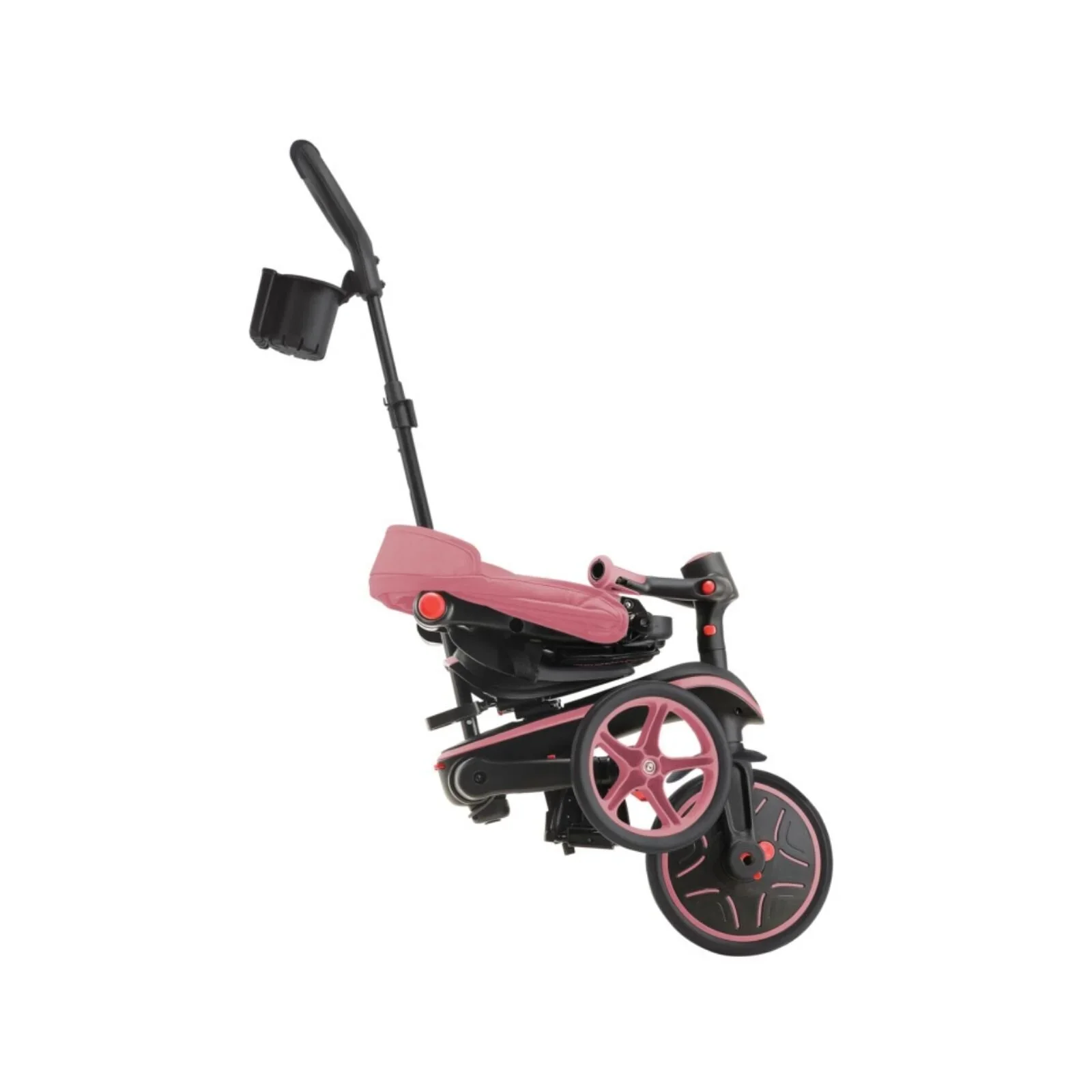 Globber Explorer Trike Foldable 4 in 1 - Deep Pastel Pink - Image 5