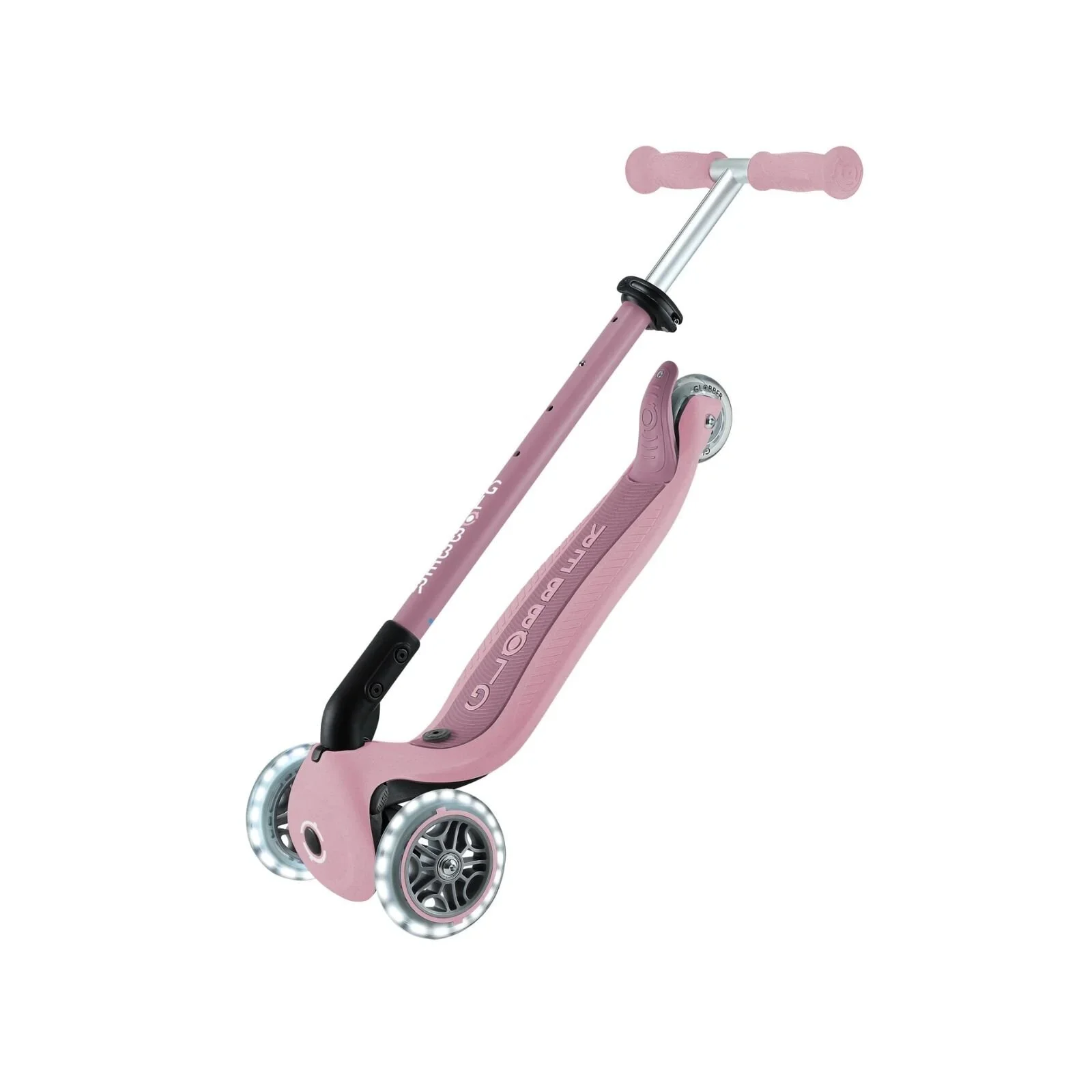 Globber Go Up Active Lights Eco Scooter - Berry - Image 7