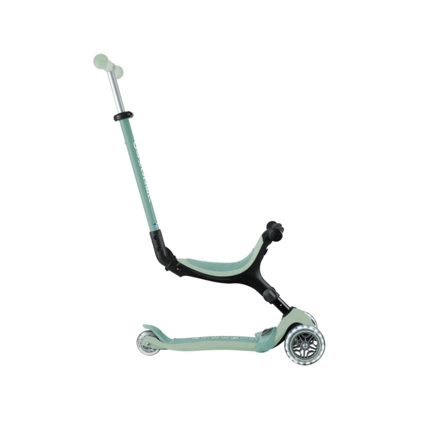 Globber Go Up Active Lights Eco Scooter - Pistachio - Image 13