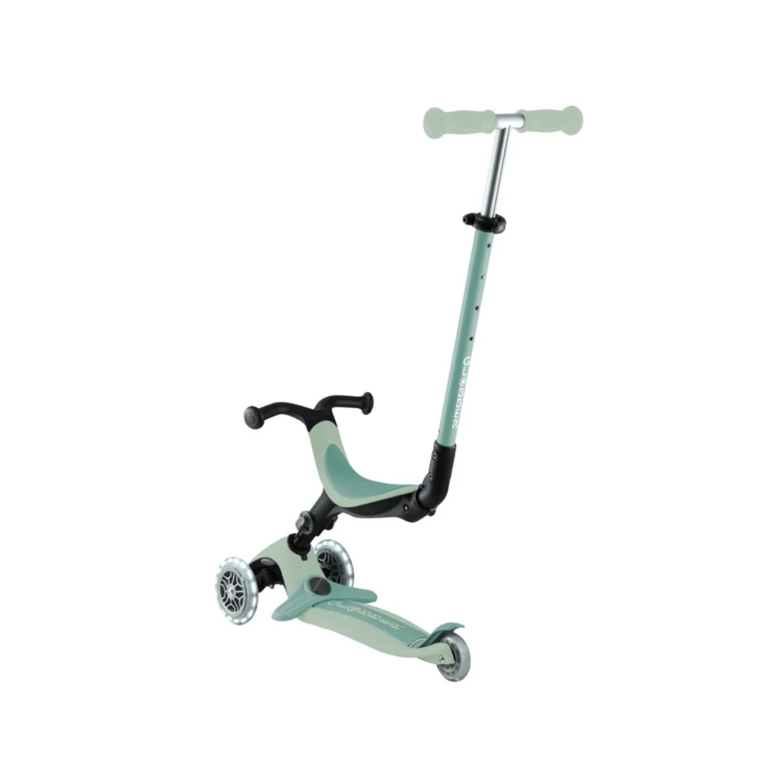 Globber Go Up Active Lights Eco Scooter - Pistachio - Image 7