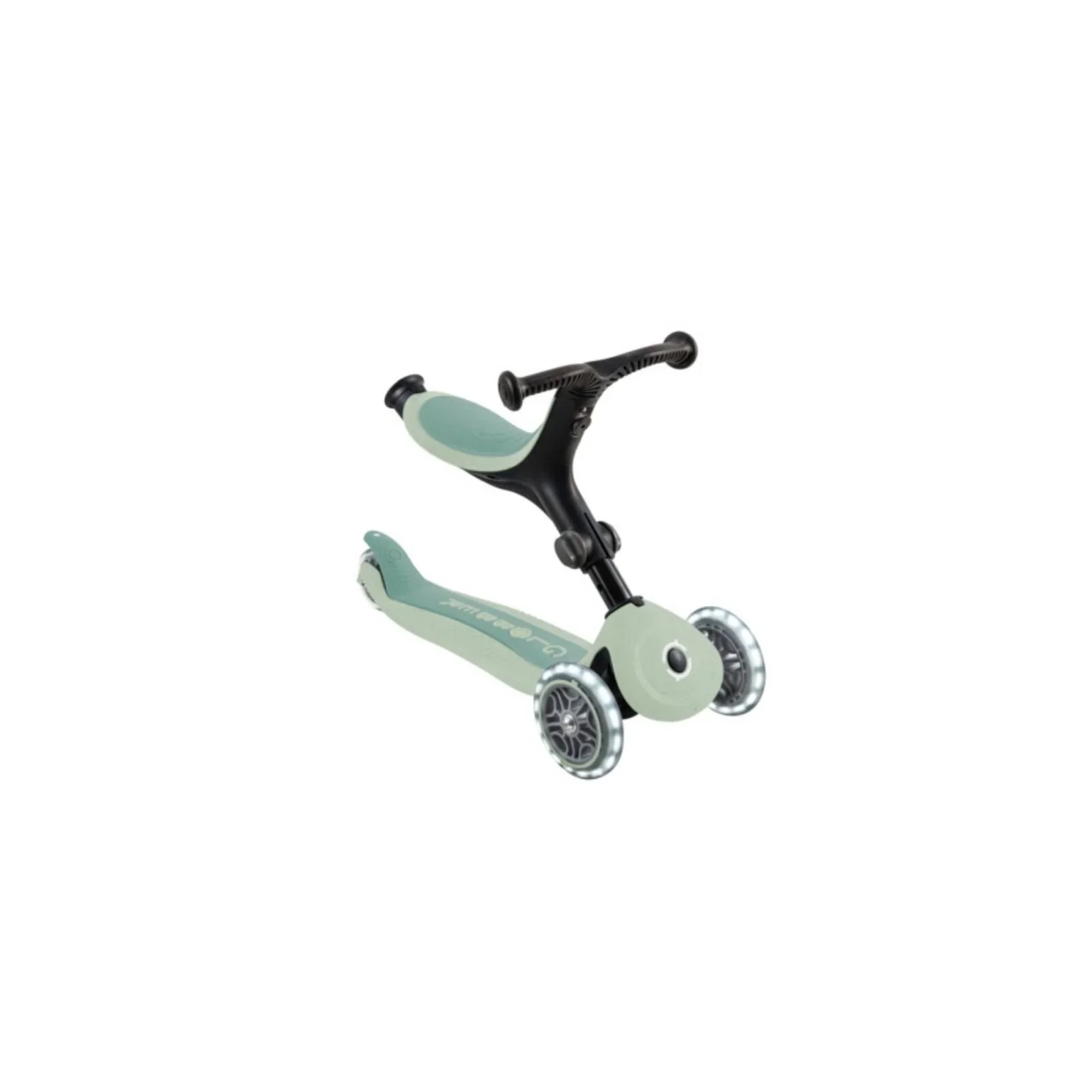 Globber Go Up Active Lights Eco Scooter - Pistachio - Image 9
