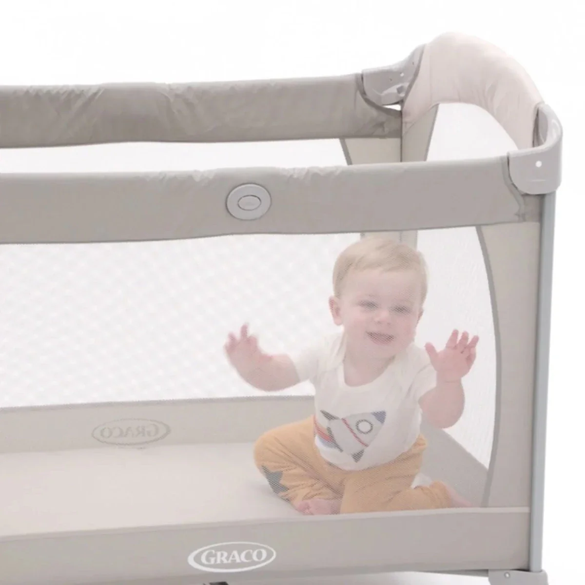 Graco Contour Bassinet Travel  Cot - Pebble - Image 7