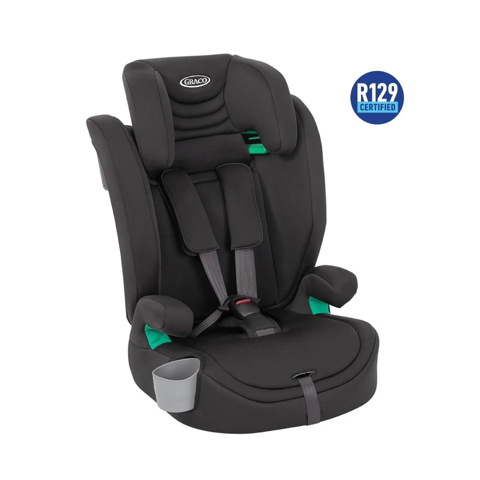 Graco Eldura R129 Car Seat - Midnight - Image 7