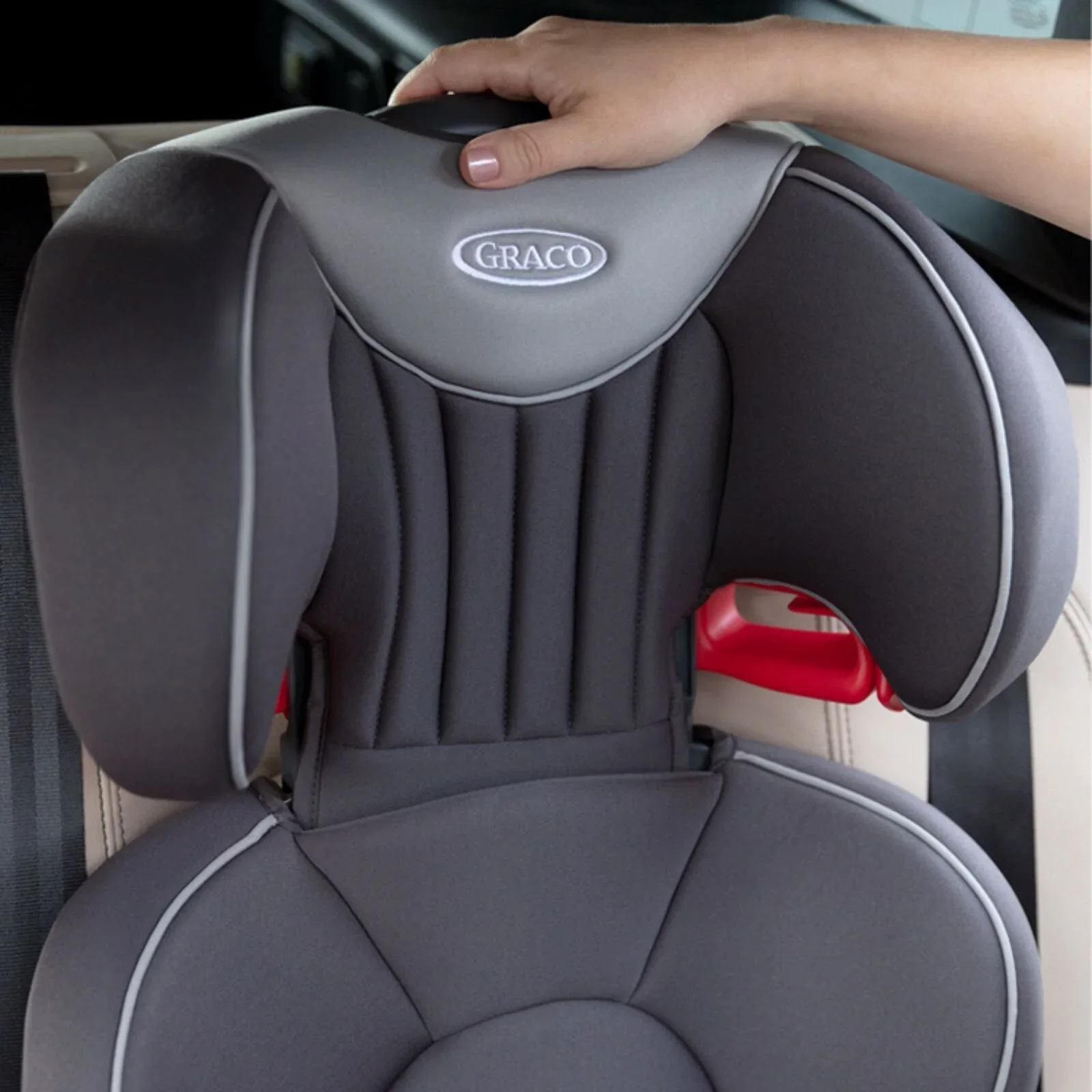 Graco Logico R44 Lightweight Highback Booster Car Seat - Iron - Image 6