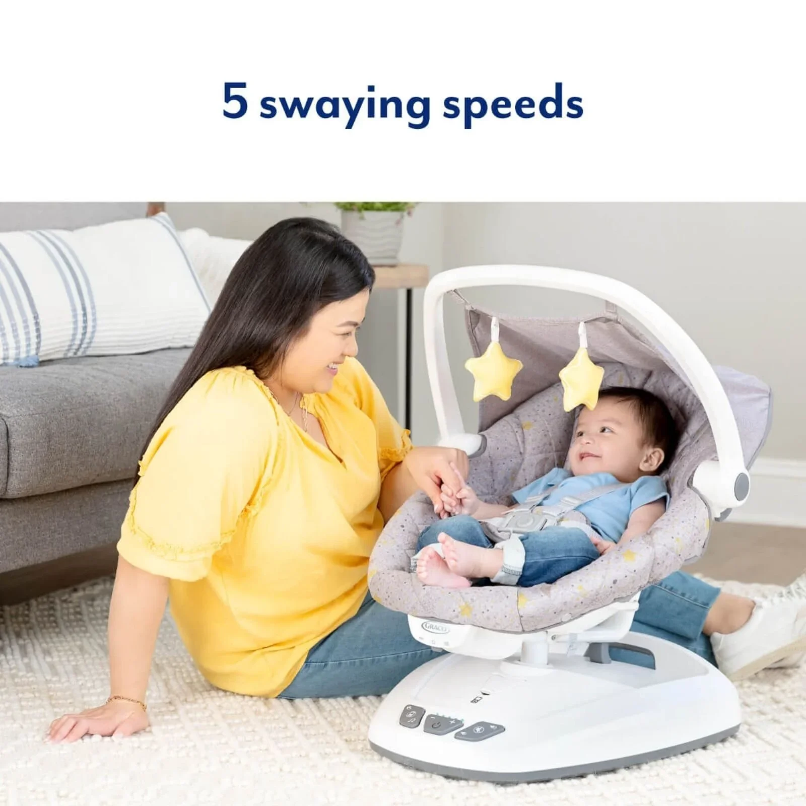 Graco Move with Me Soother with Canopy - Stargazer - Image 2