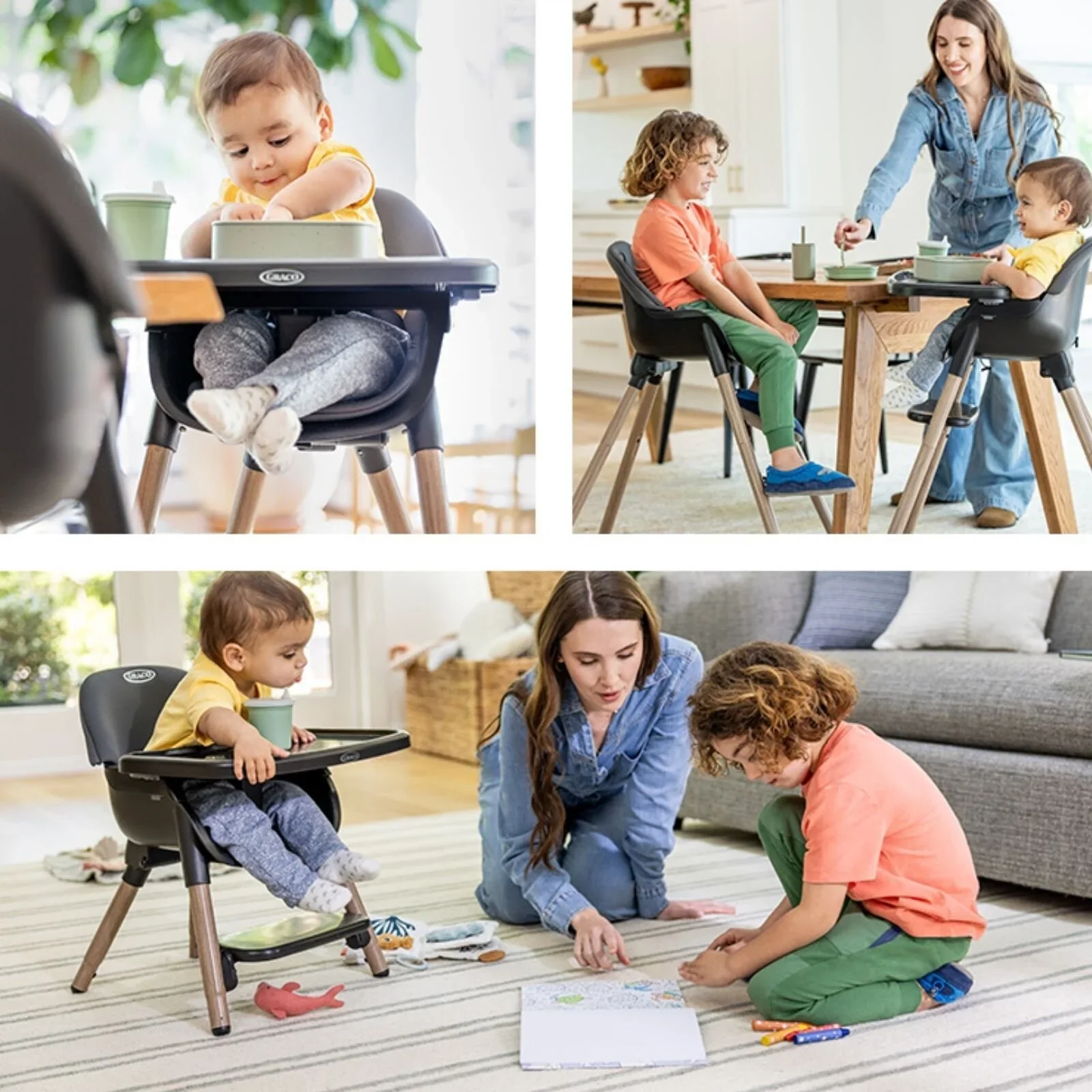 Graco Presti 3-in-1 Highchair - Steeple Grey - Image 13
