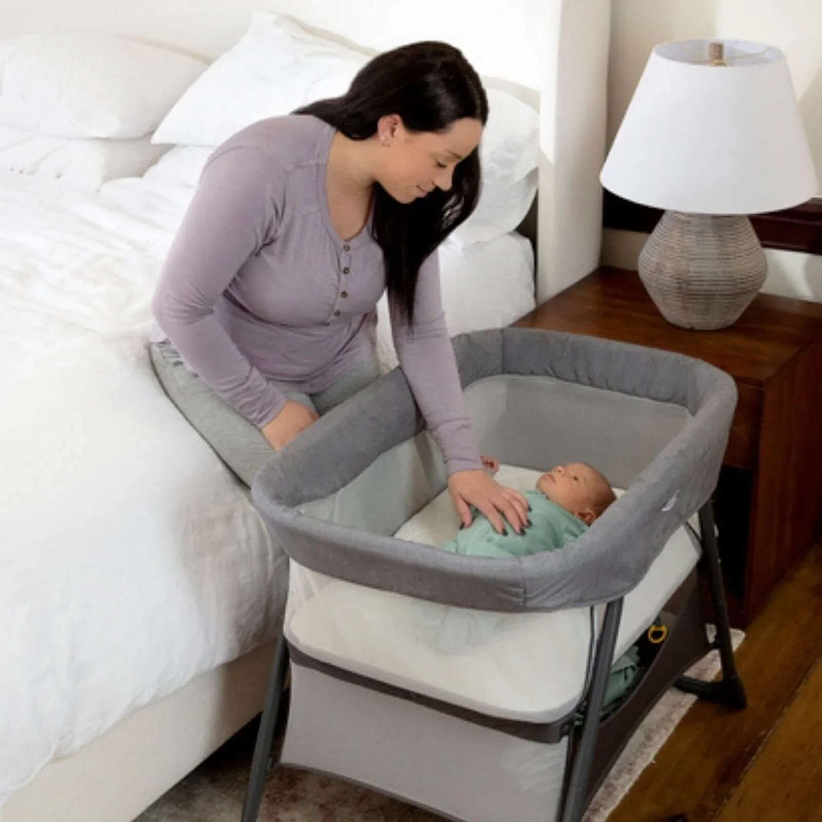 Graco Side-by-Side Bedside Bassinet - Night Sky - Image 4