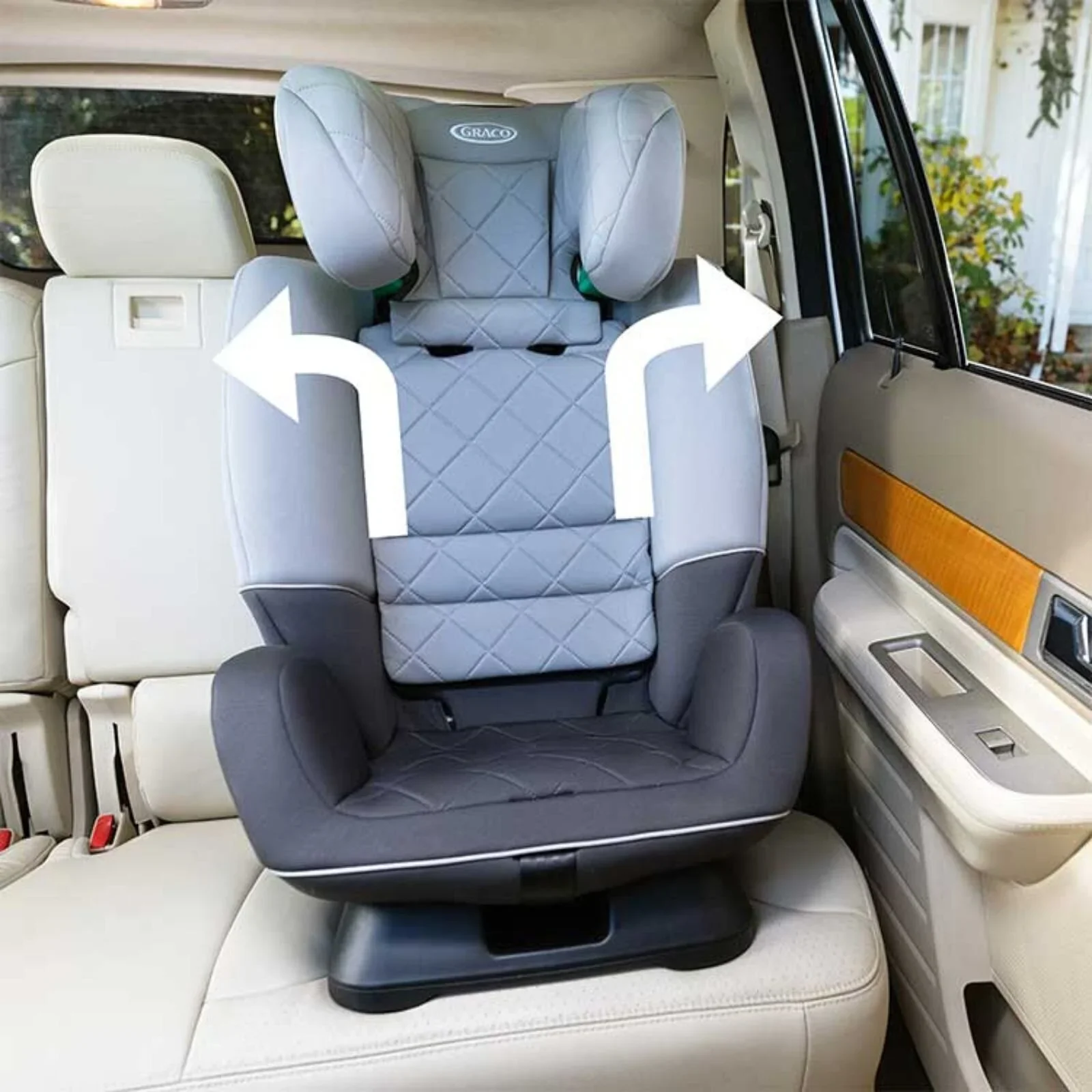 Graco SlimFit R129 i-Size Car Seat - Iron - Image 7