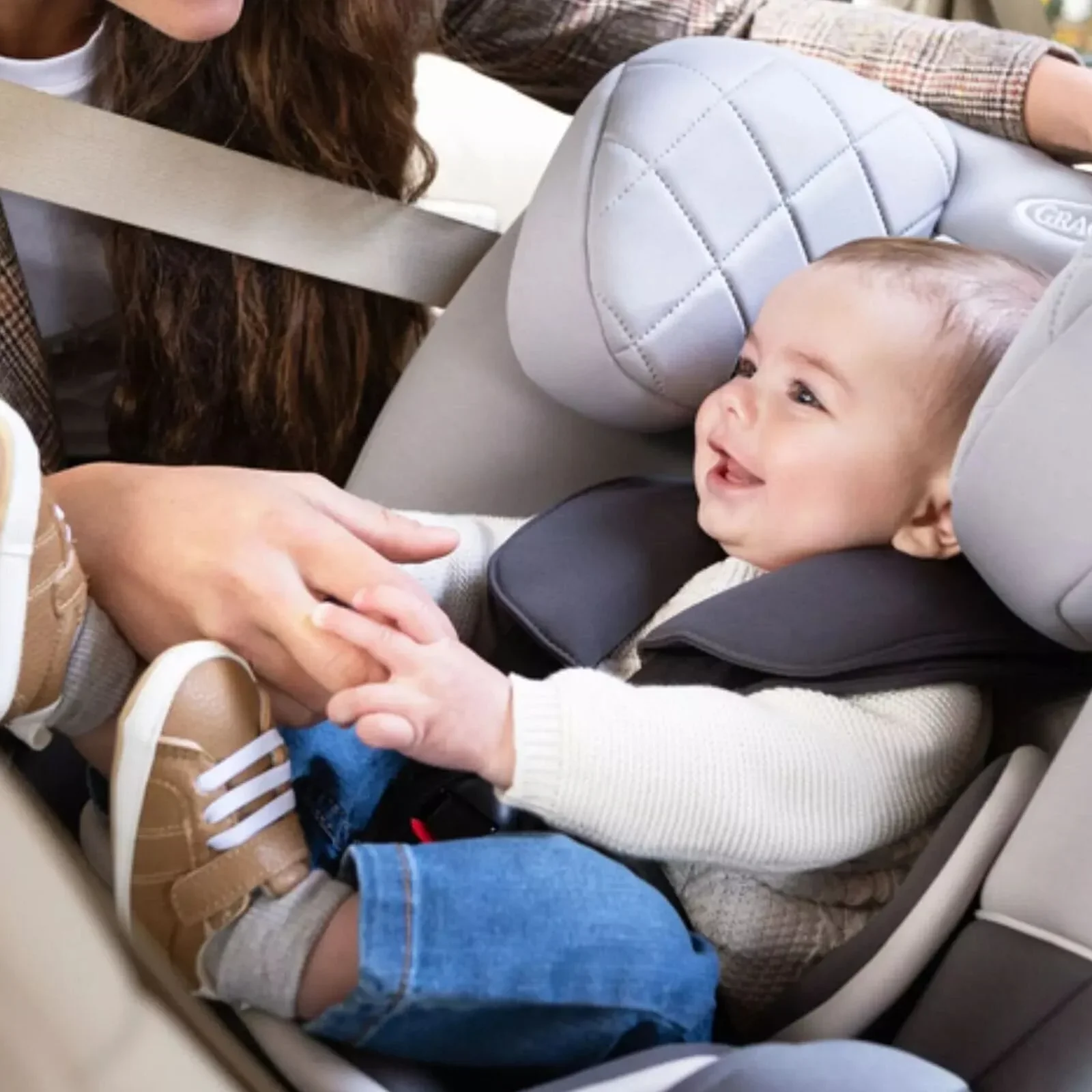 Graco SlimFit R129 i-Size Car Seat - Iron - Image 9