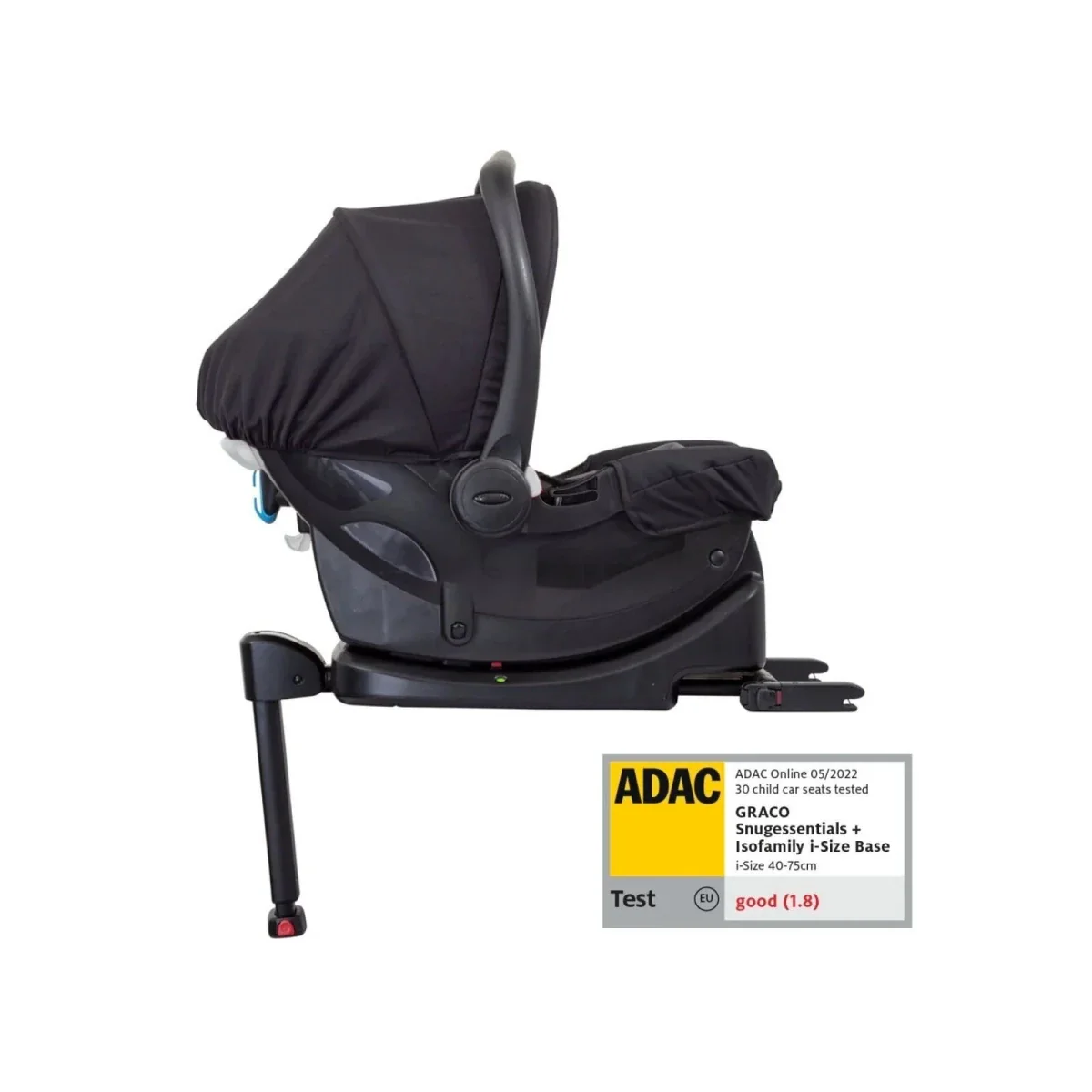 Graco SnugEssentials i-Size R129 Infant Car Seat - Midnight Black - Image 4