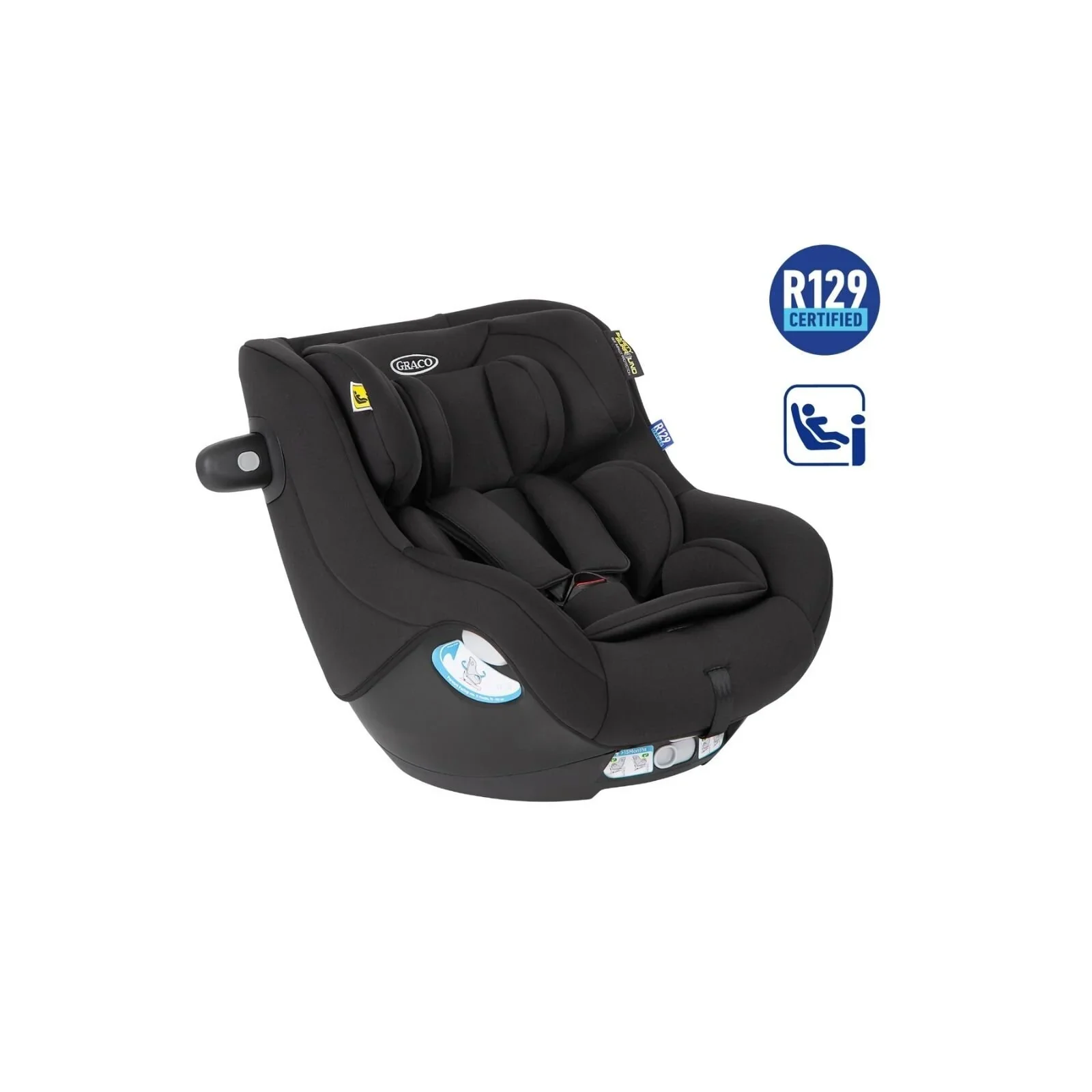 Graco SnugGo i-Size R129 Convertible Car Seat - Midnight - Image 3