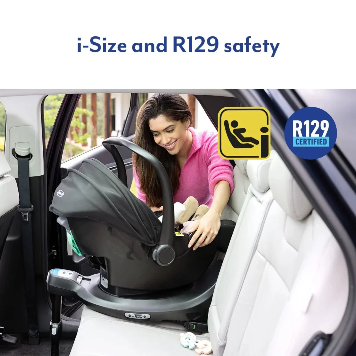 Graco SnugLite i-Size R129 Infant Car Seat - Midnight - Image 6