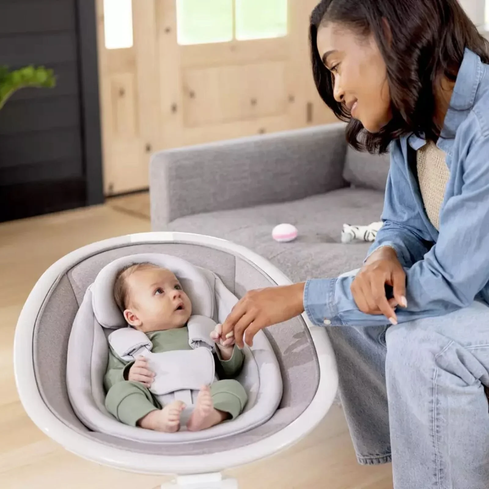 Graco Sway N Grow Bluetooth Swing - Heather - Image 10