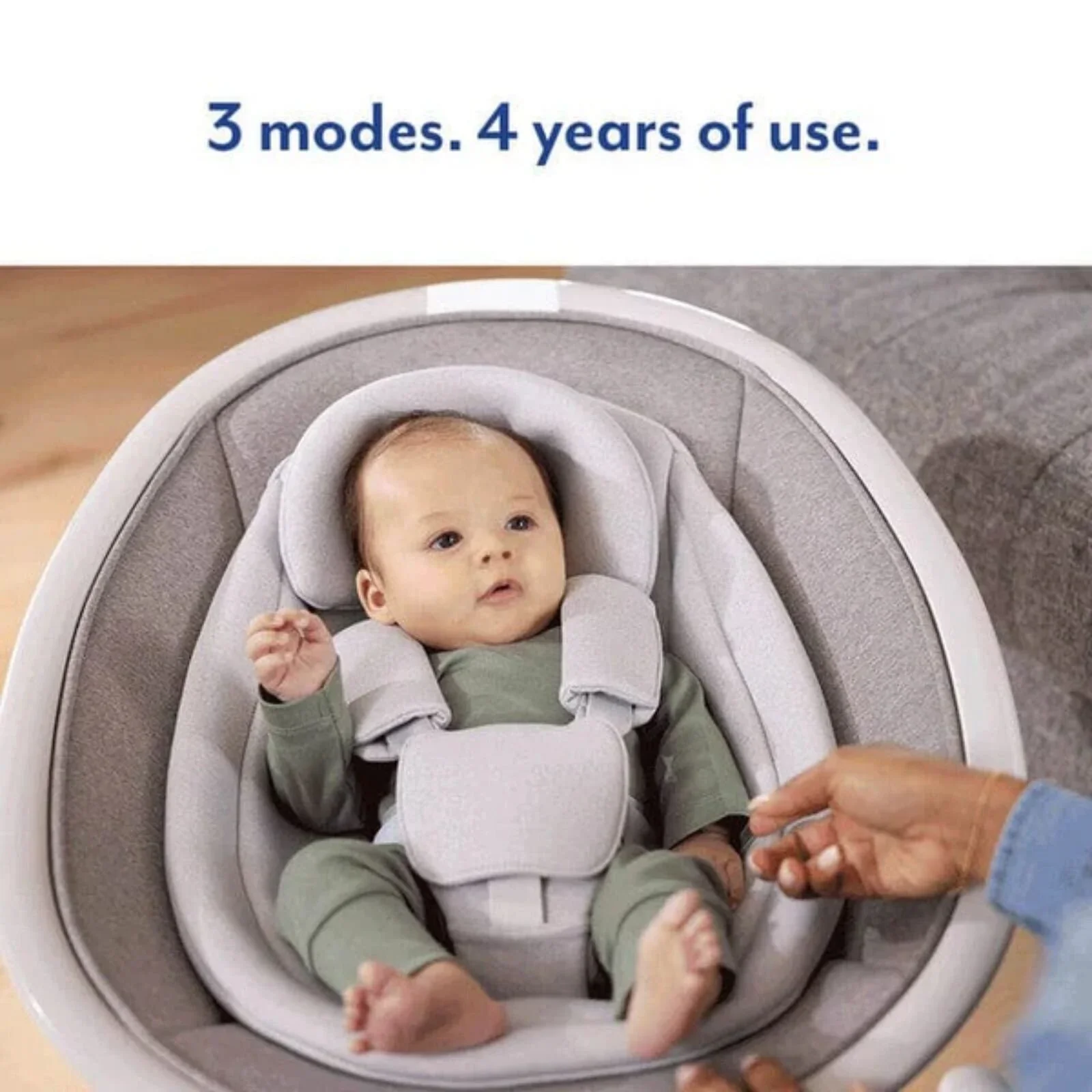 Graco Sway N Grow Bluetooth Swing - Heather - Image 7