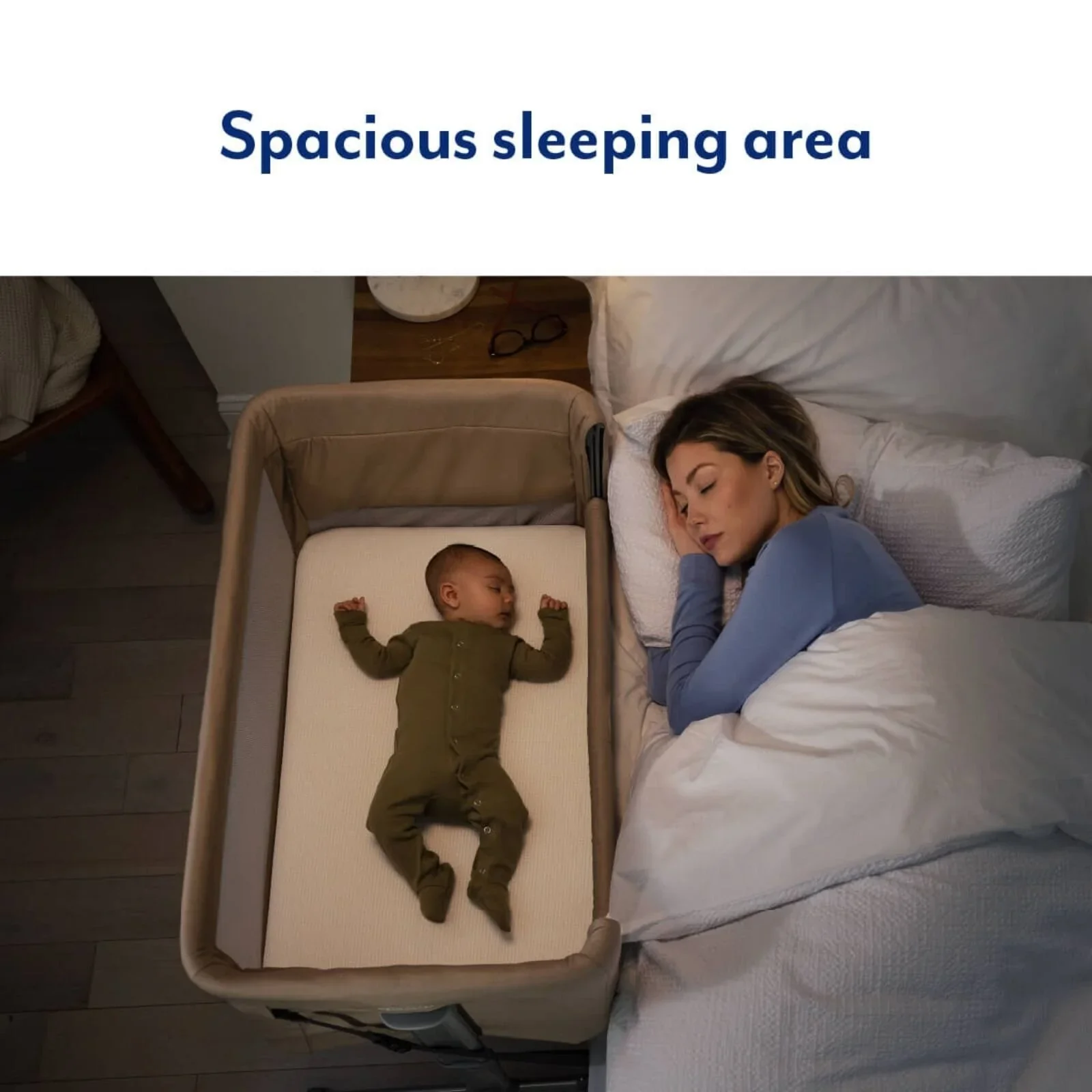 Graco Sweet2Sleep Bedside Crib - Oatmeal - Image 7