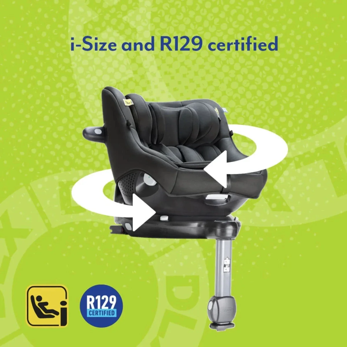 Graco Turn2Me DLX i-Size R129 Car Seat - Midnight - Image 10