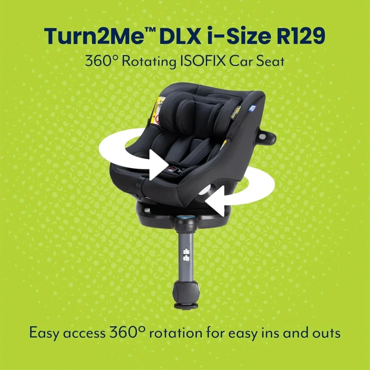 Graco Turn2Me DLX i-Size R129 Car Seat - Midnight - Image 11