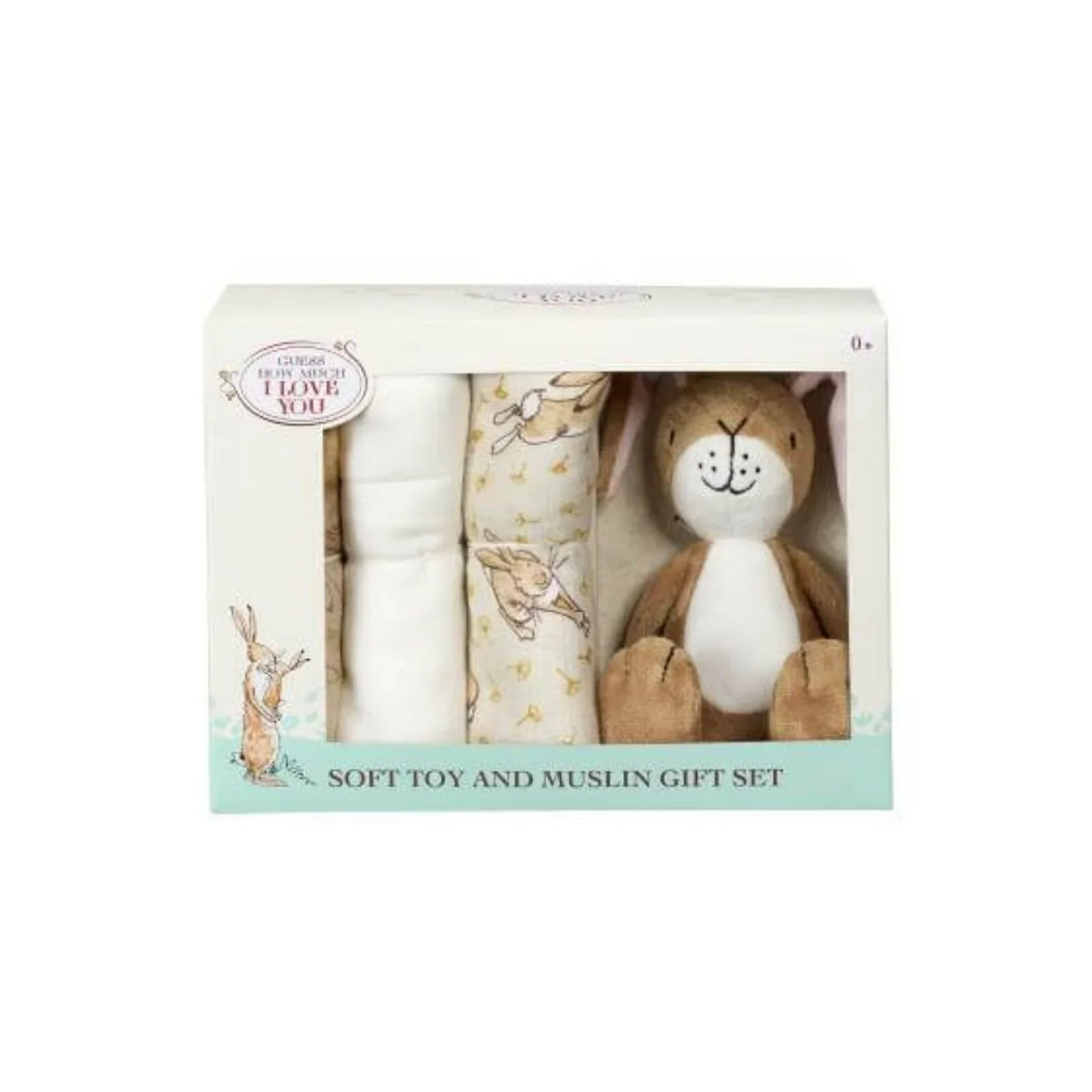 Guess How Much I Love You Soft Toy and Muslin Gift Set - Image 2