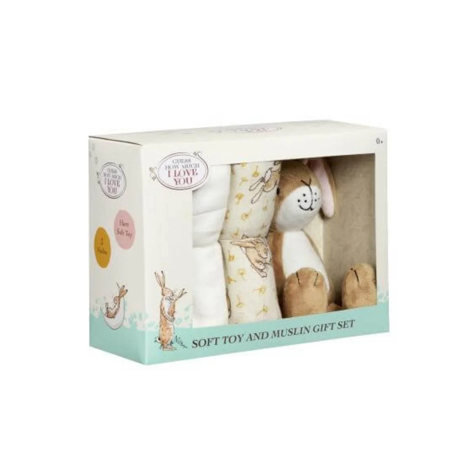 Guess How Much I Love You Soft Toy and Muslin Gift Set - Image 3