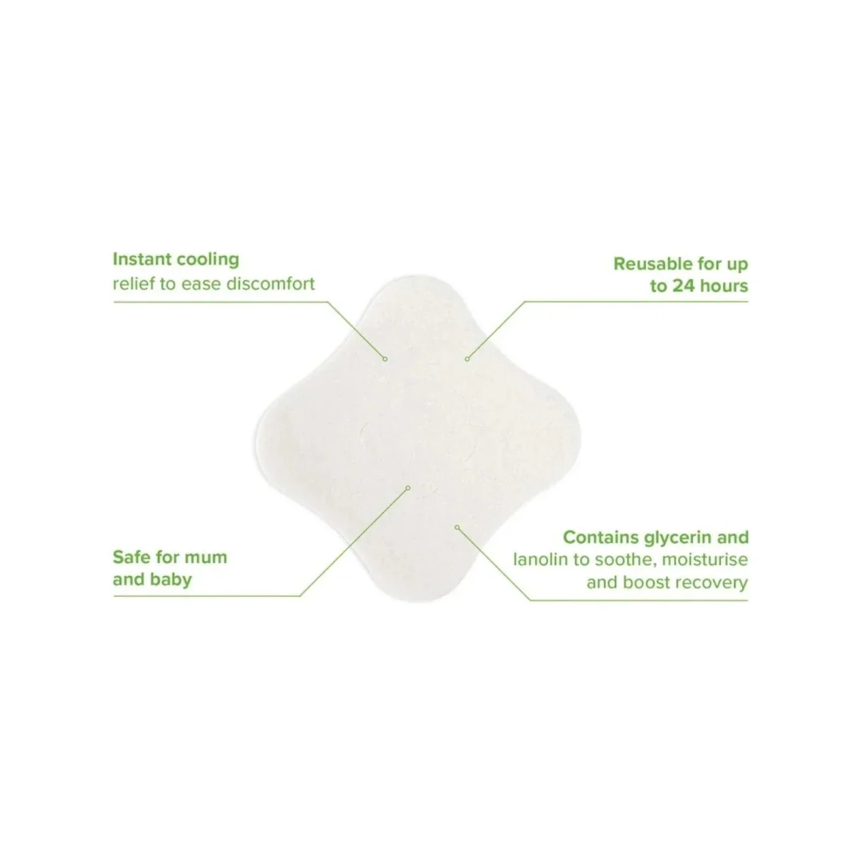 Haakaa Soothing Hydrogel Breast Pads Pack of 8 - Image 2