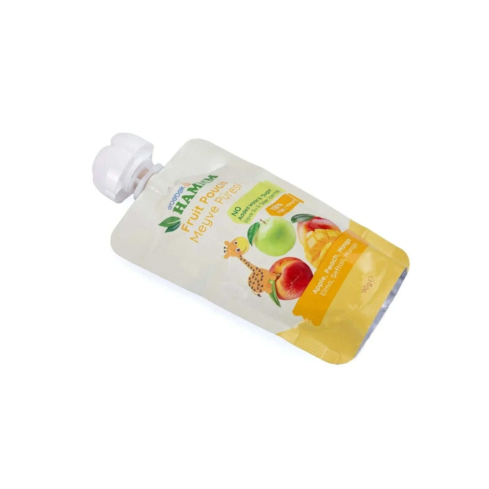 Hammm Apple Peach & Mango Puree Pouch 90g - Image 2