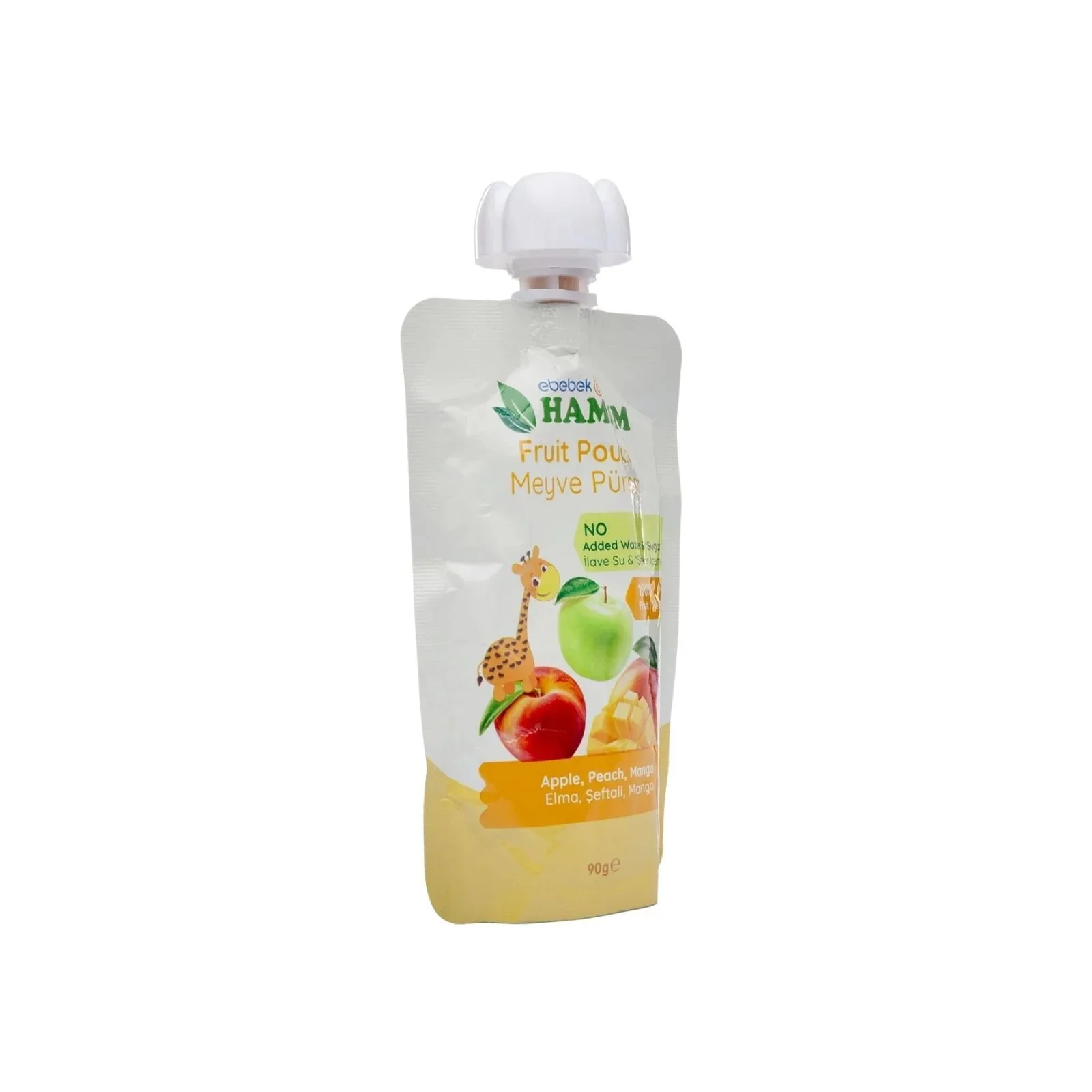 Hammm Apple Peach & Mango Puree Pouch 90g - Image 3