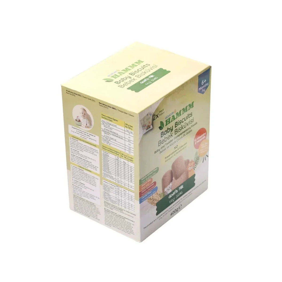 Hammm Baby Biscuits with Goat Milk 400g - Image 6