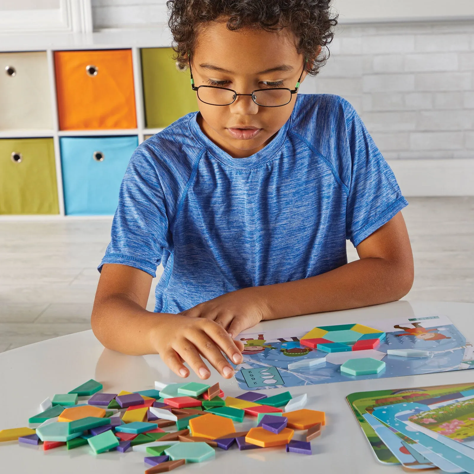 hand2Mind  Seasons & Weather Pattern Block Puzzle Set - Image 4