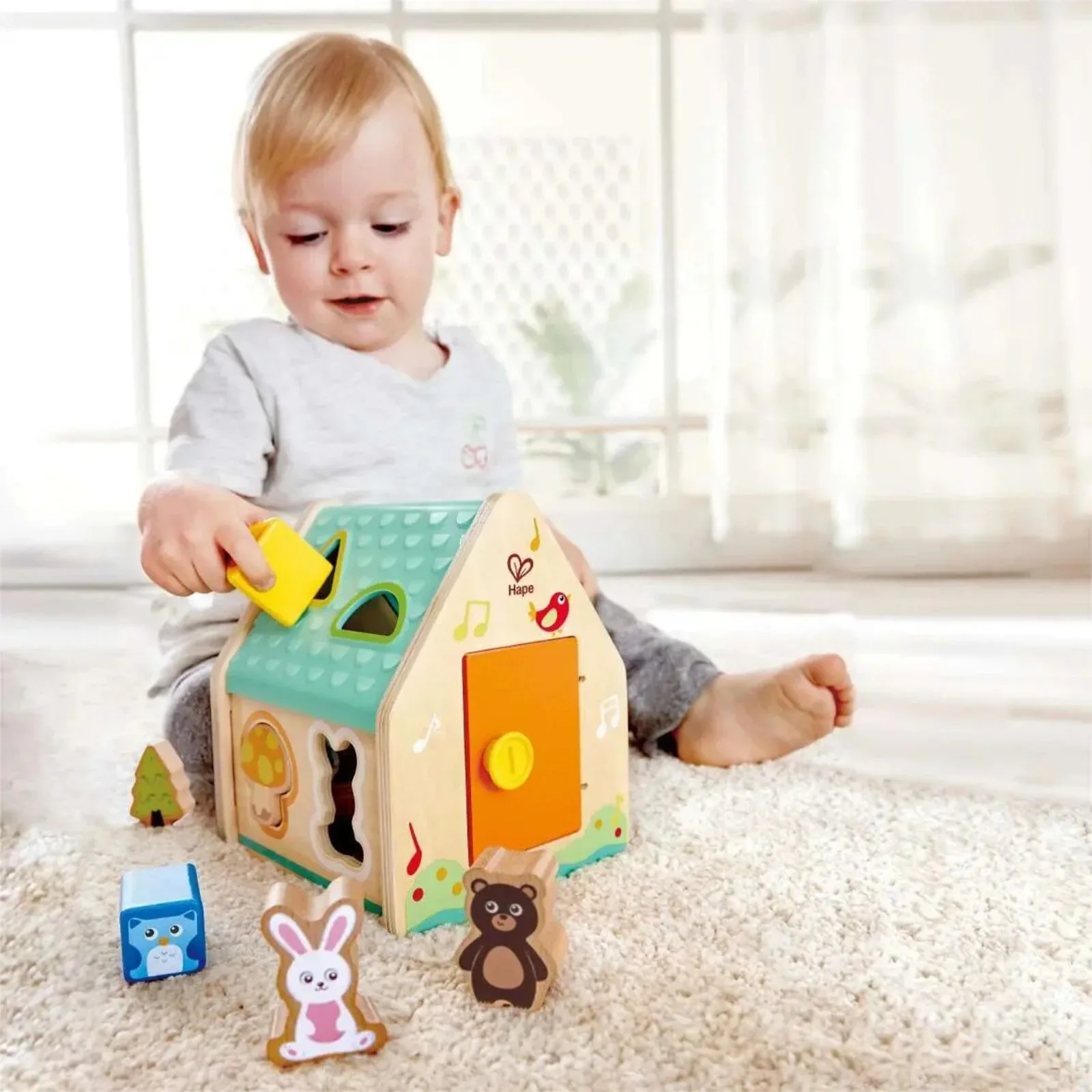 Hape Critter House Shape Sorter - Image 8