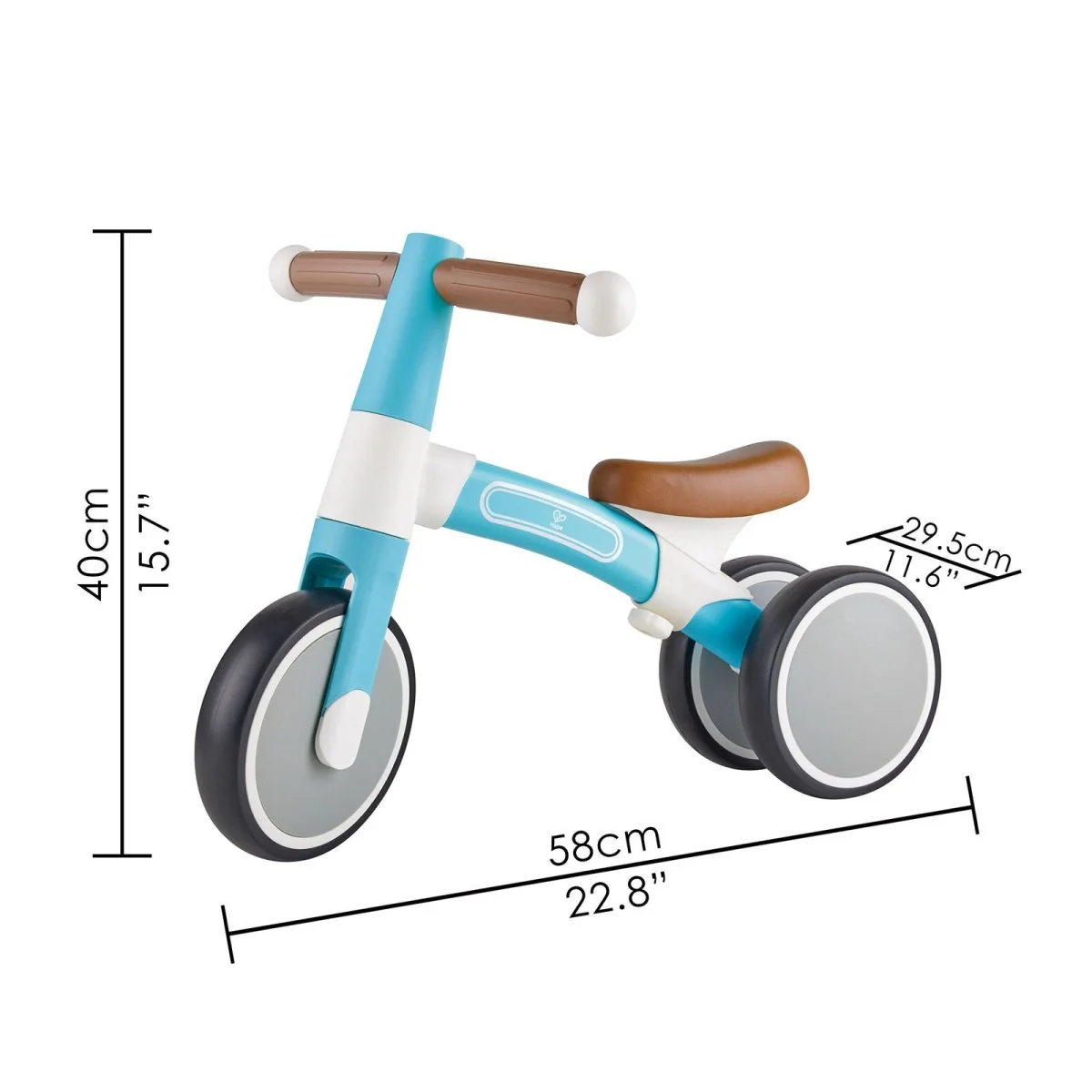 Hape First Ride Toddler Balance Bike, Blue - Image 3