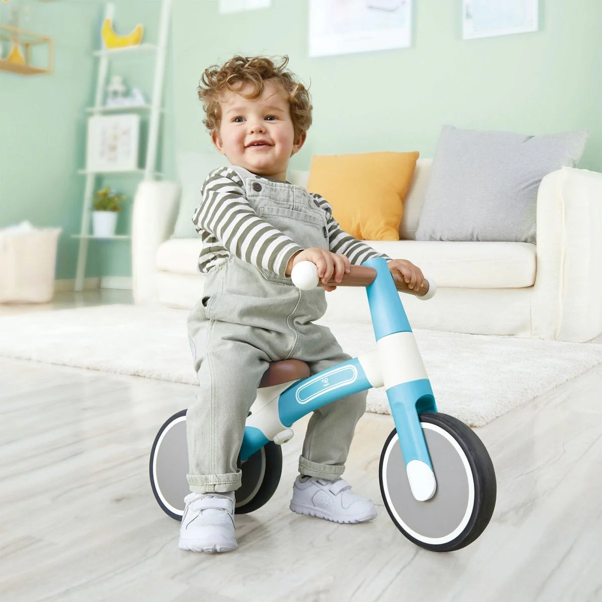 Hape First Ride Toddler Balance Bike, Blue - Image 7
