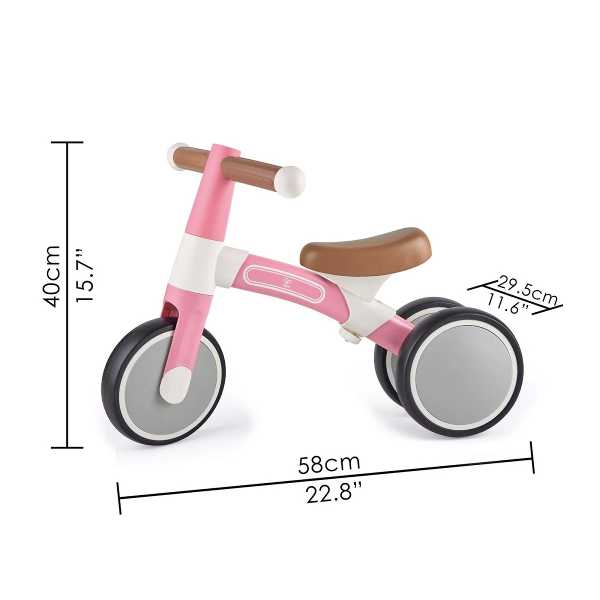 Hape First Ride Toddler Balance Bike, Pink - Image 4